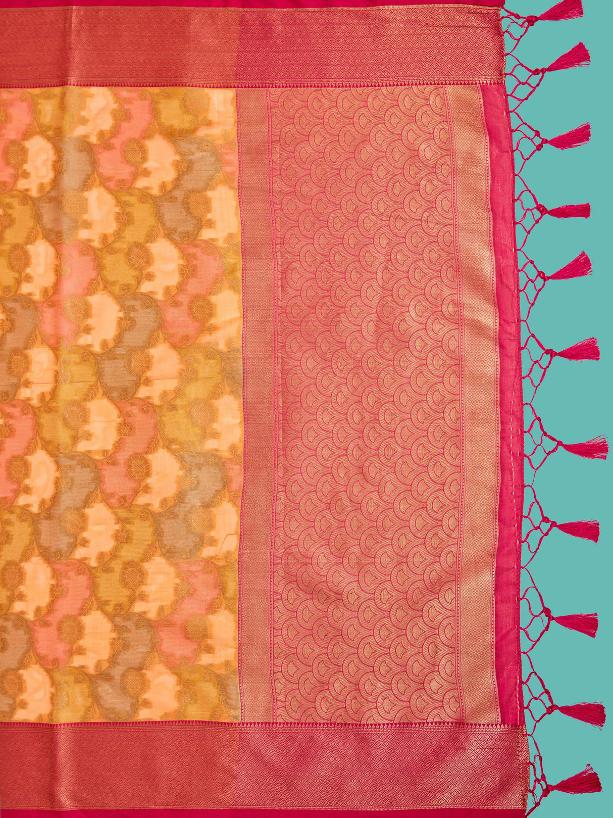 Mimosa Women's Woven Design Banarasi Art Silk Saree With Blouse Piece : SA00001214PCFREE