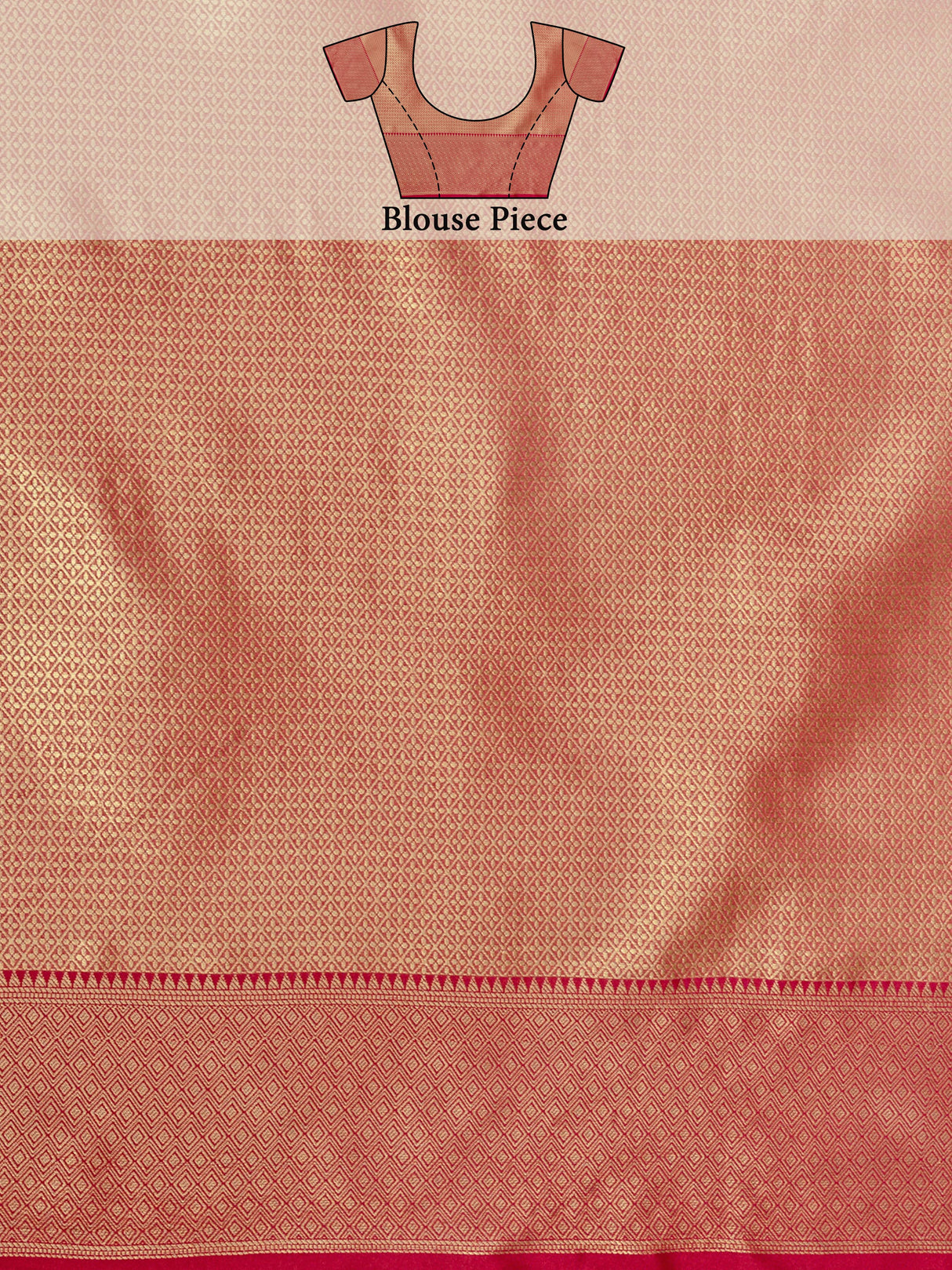 Mimosa Women's Woven Design Banarasi Art Silk Saree With Blouse Piece : SA00001214PGFREE