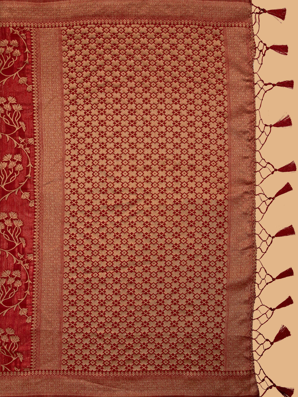 Mimosa Women's Woven Design Banarasi Art Silk Saree With Blouse Piece : SA00001216MRFREE