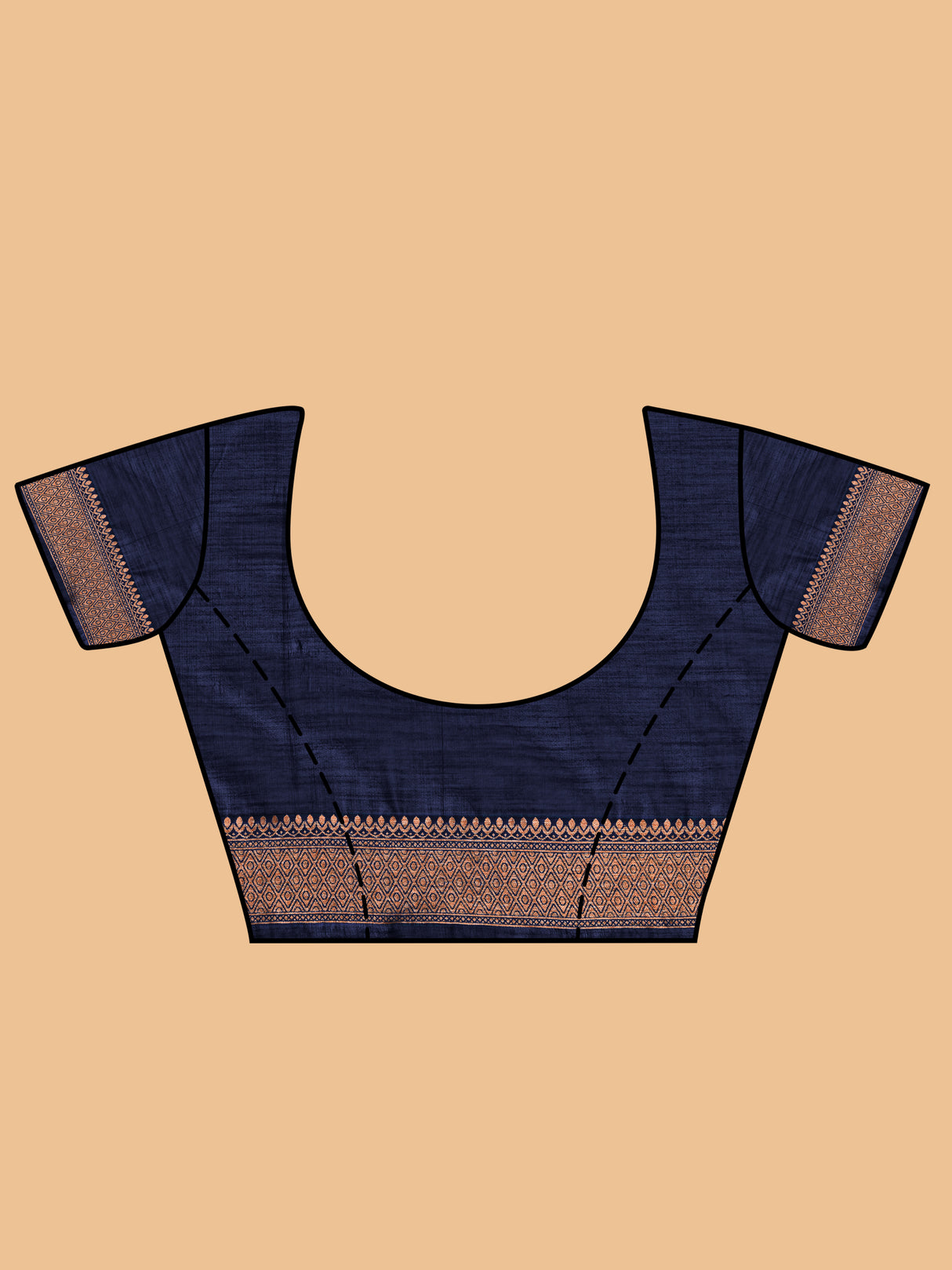 Mimosa Women's Woven Design Banarasi Art Silk Saree With Blouse Piece : SA00001216NVFREE