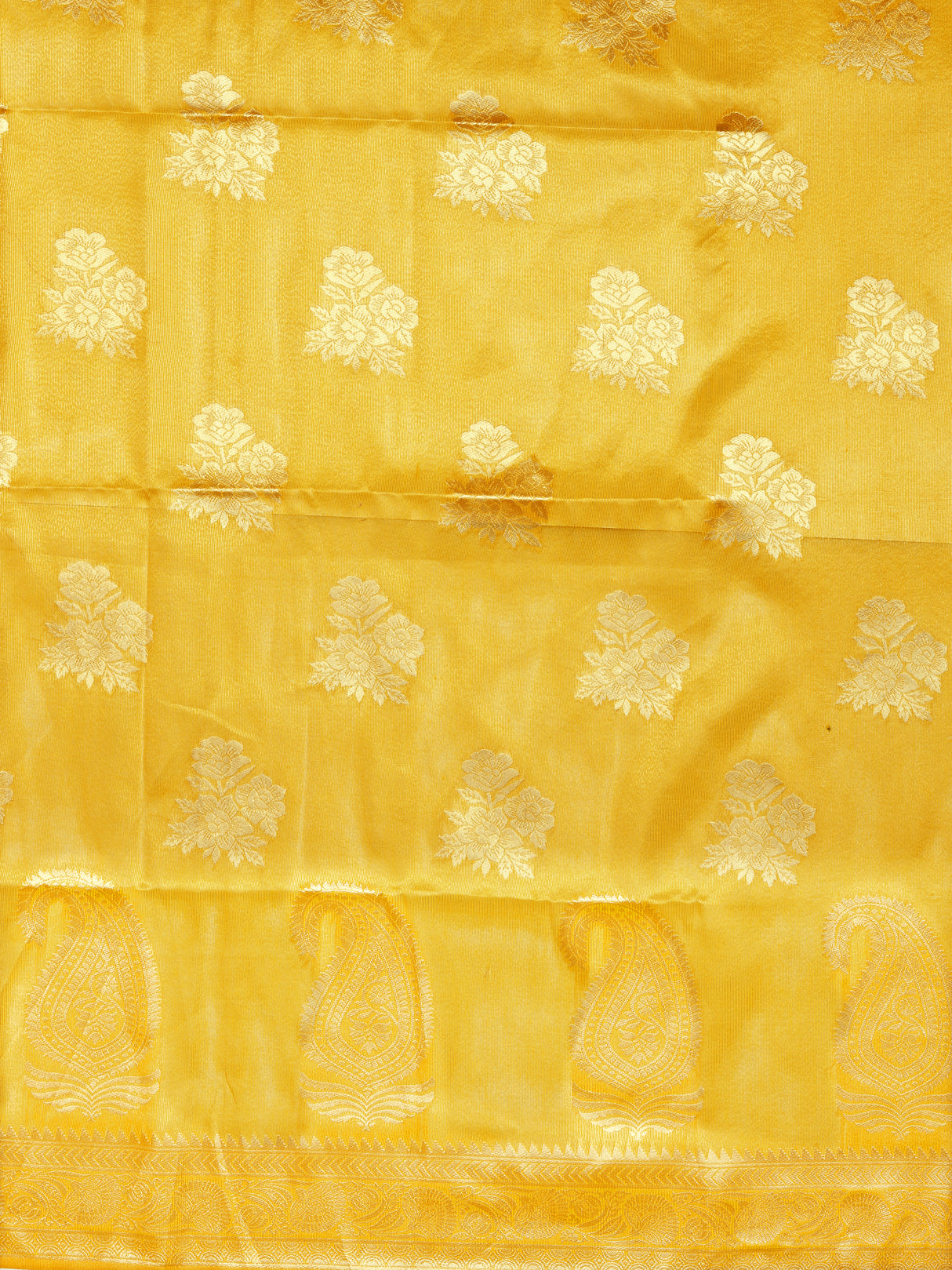 Mimosa Women's Woven Design Banarasi Art Silk Saree With Blouse Piece : SA00001217GDFREE