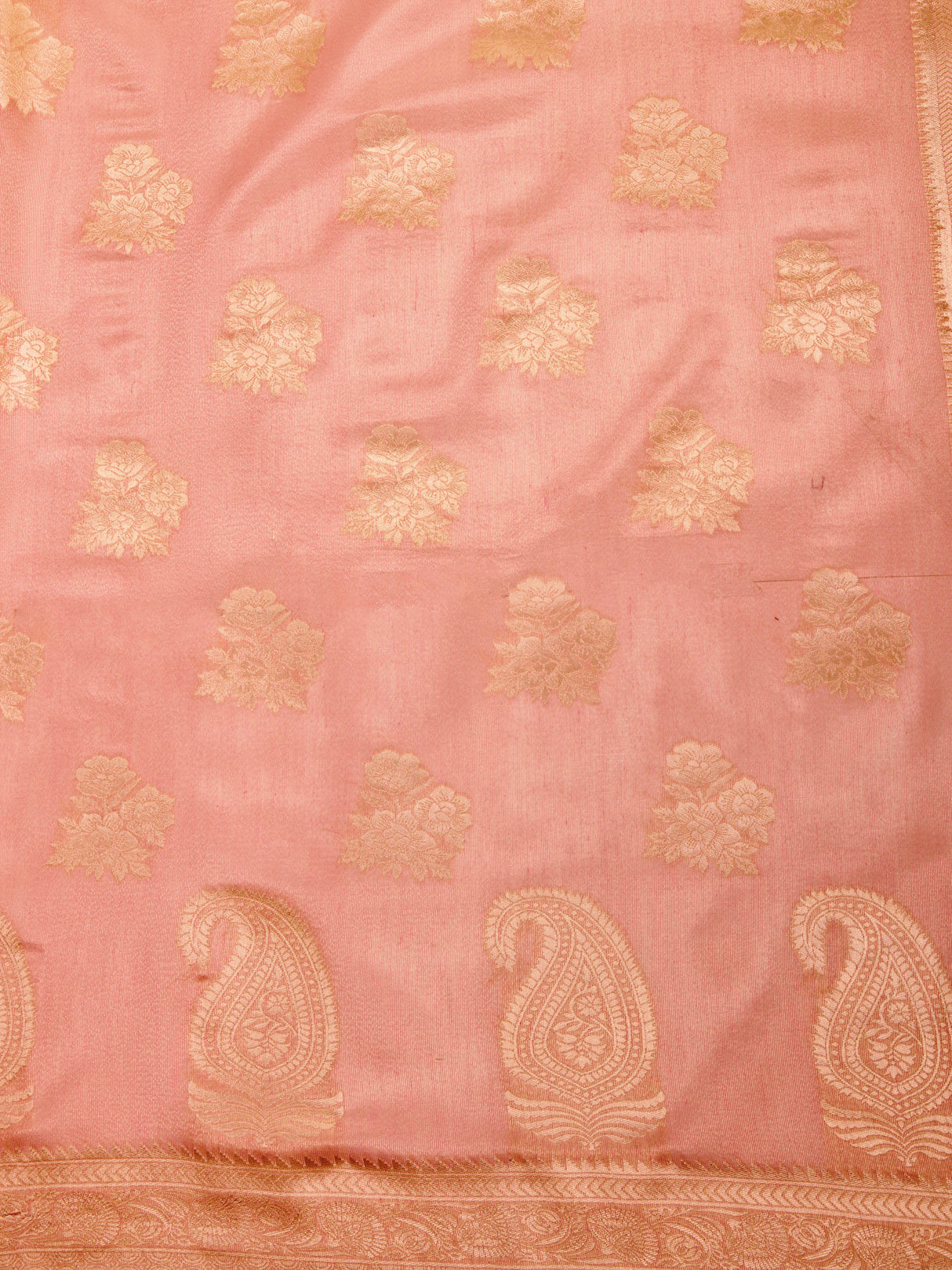 Mimosa Women's Woven Design Banarasi Art Silk Saree With Blouse Piece : SA00001217PNKFREE