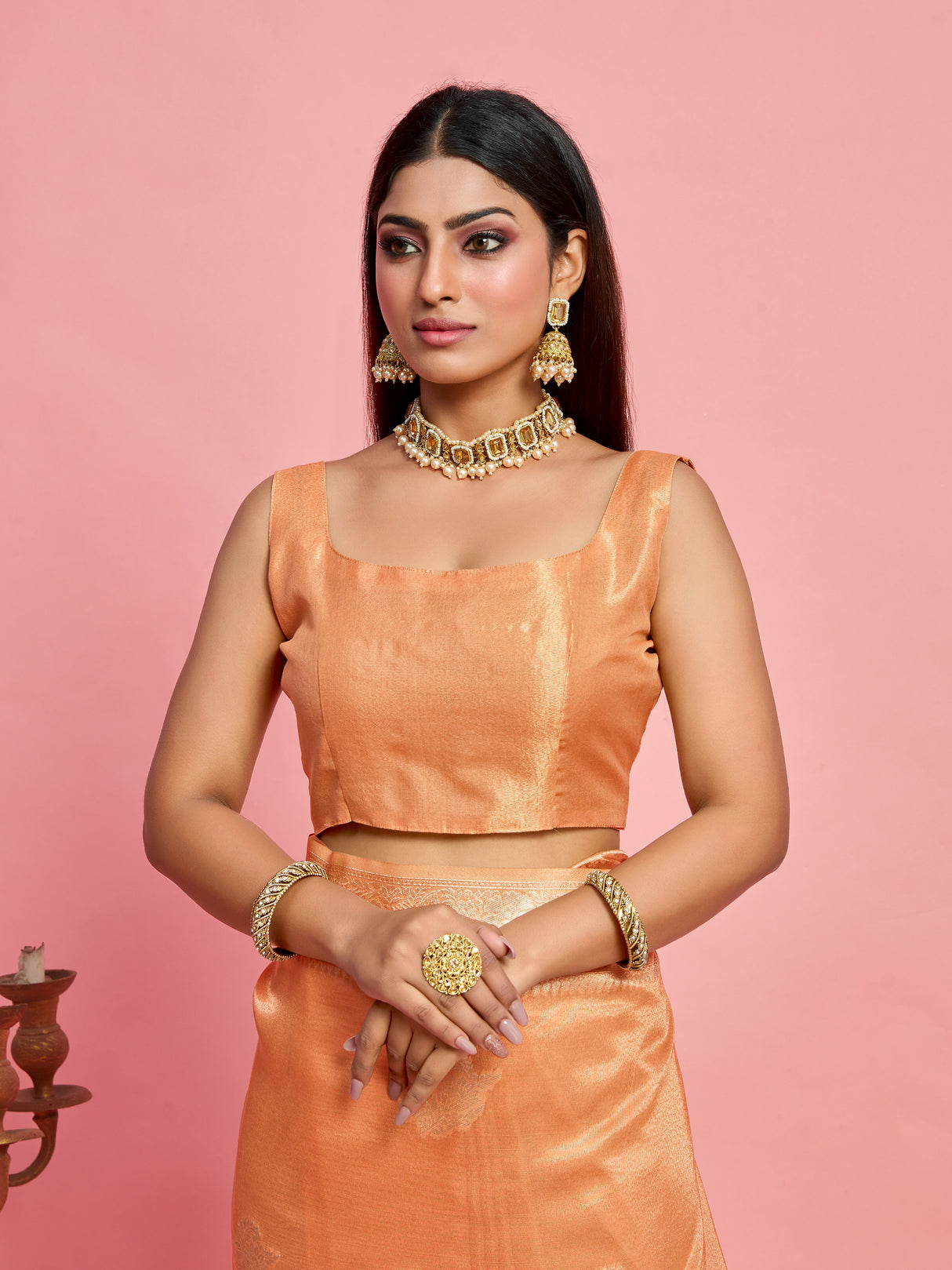 Mimosa Women's Woven Design Banarasi Art Silk Saree With Blouse Piece : SA00001218PCFREE