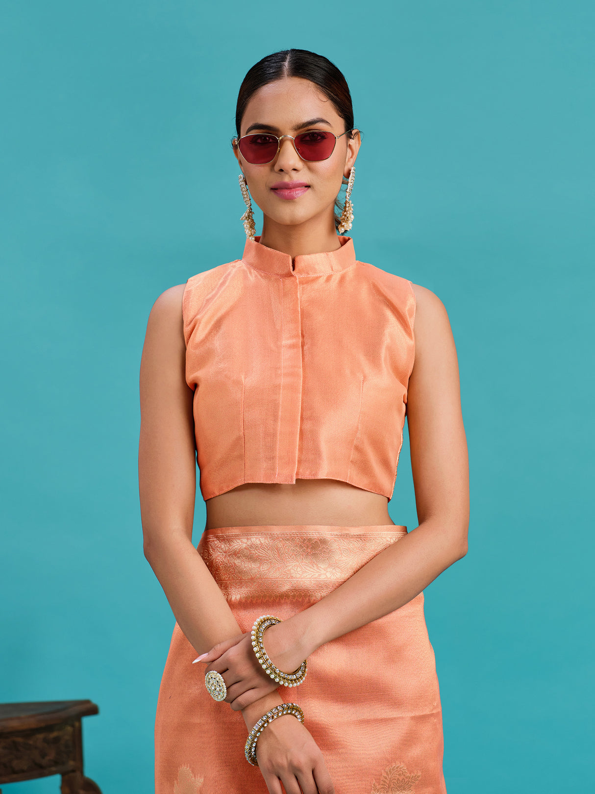 Mimosa Women's Woven Design Banarasi Art Silk Saree With Blouse Piece : SA00001218STFREE