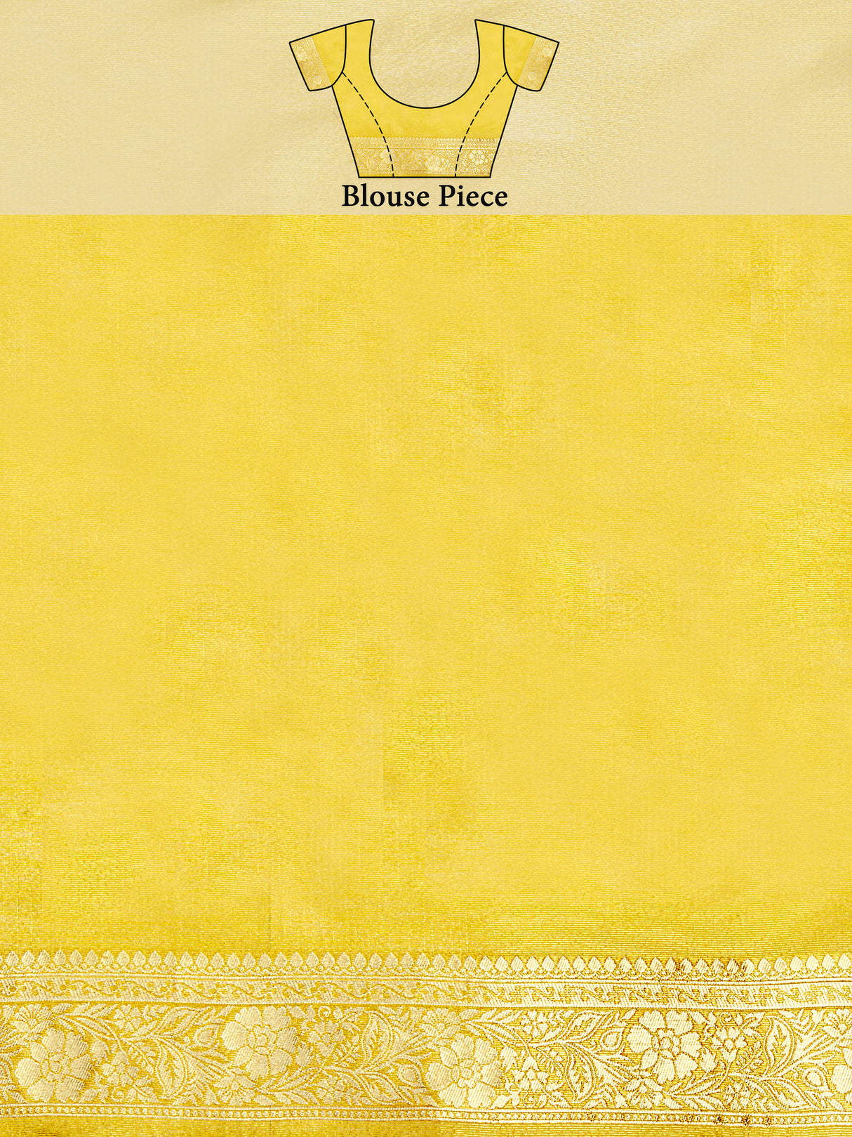 Mimosa Women's Woven Design Banarasi Art Silk Saree With Blouse Piece : SA00001218YLWFREE