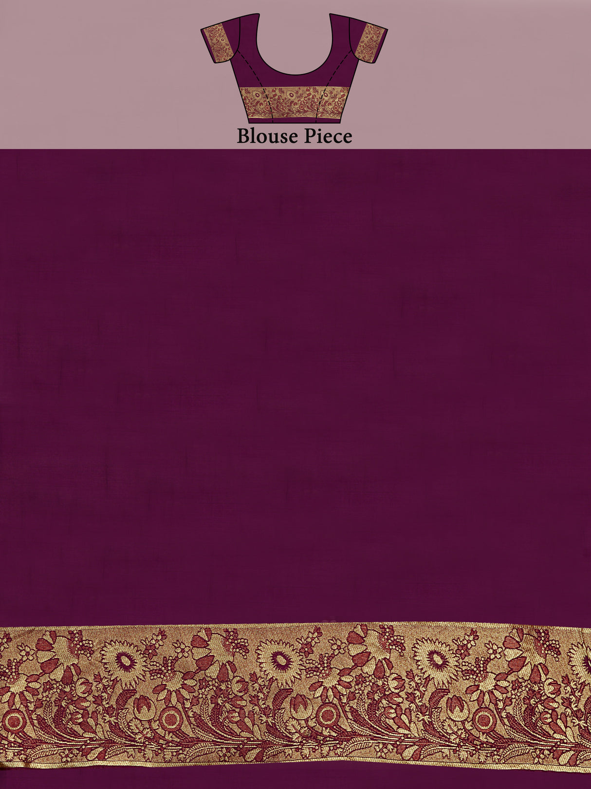 Mimosa Women's Woven Design Kanjivaram Art Silk Saree With Blouse Piece : SA00001220MJFREE