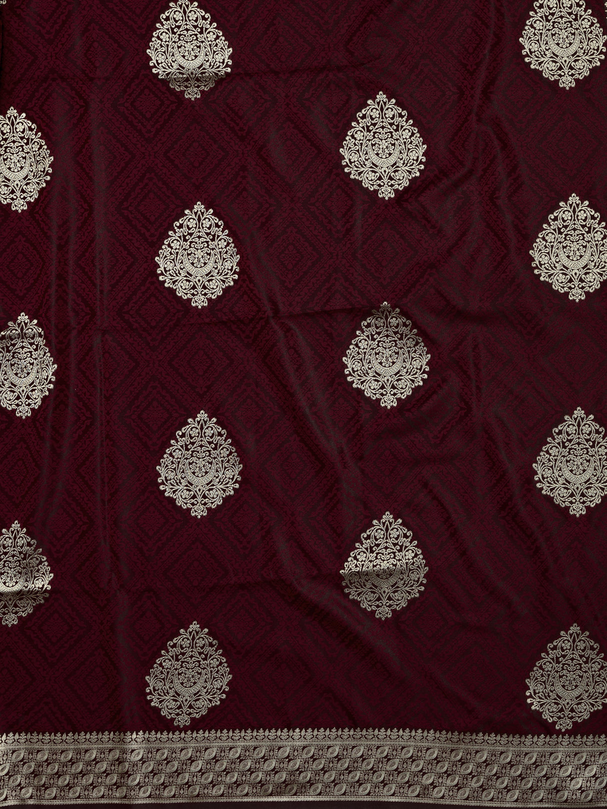 Mimosa Women's Woven Design Kanjivaram Art Silk Saree With Blouse Piece : SA00001221WNFREE