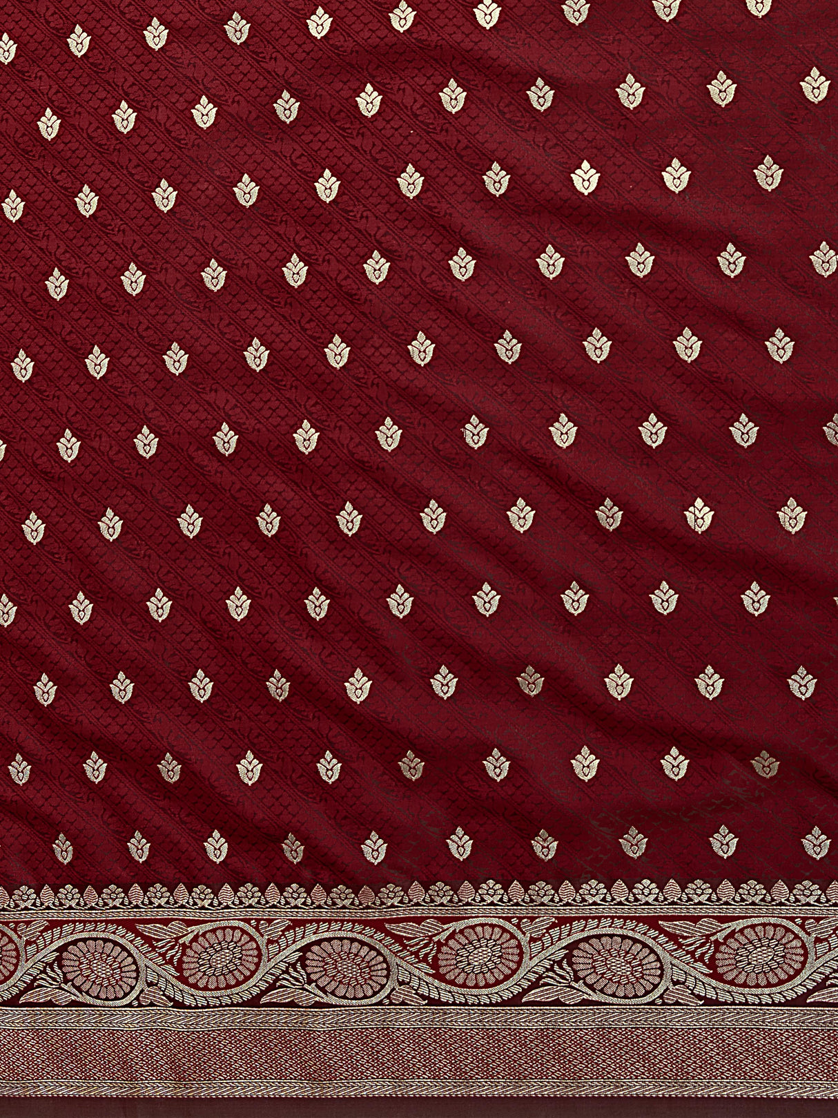 Mimosa Women's Woven Design Kanjivaram Art Silk Saree With Blouse Piece : SA00001222MRFREE