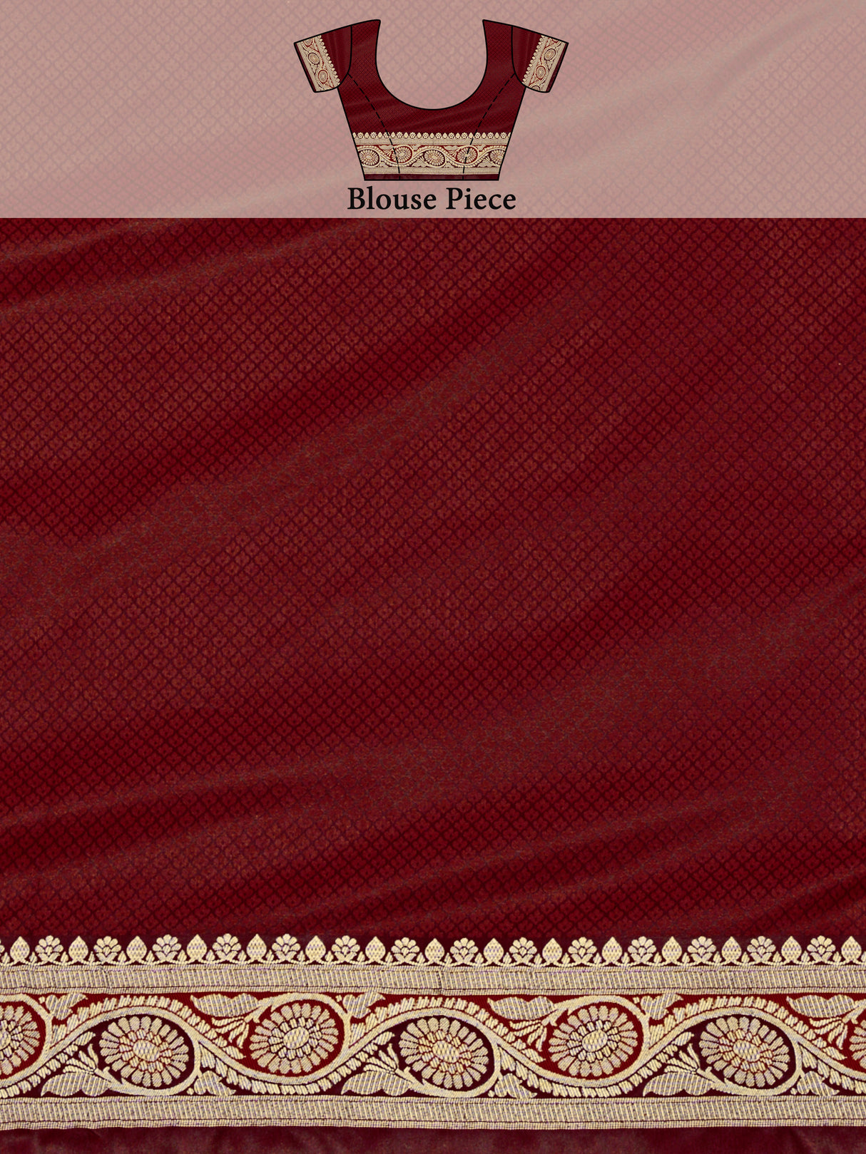 Mimosa Women's Woven Design Kanjivaram Art Silk Saree With Blouse Piece : SA00001222MRFREE