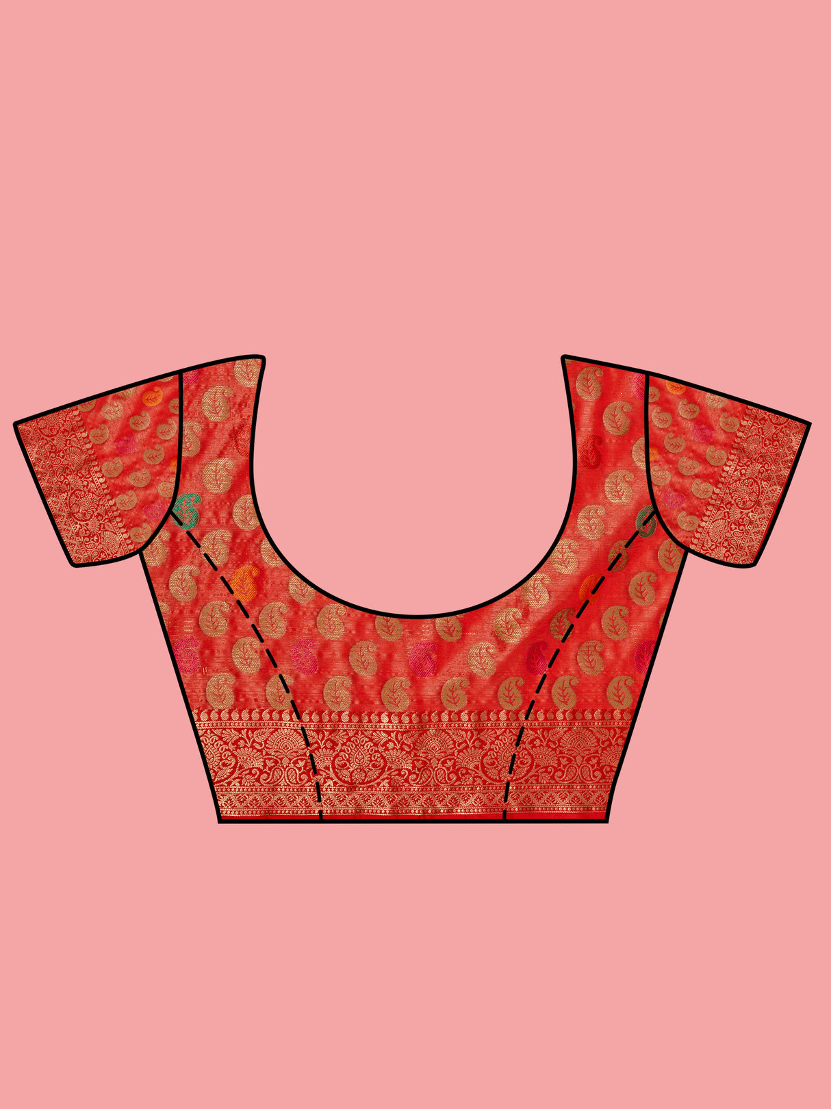 Mimosa Women's Woven Design Banarasi Art Silk Saree With Blouse Piece : SA00001223OLFREE