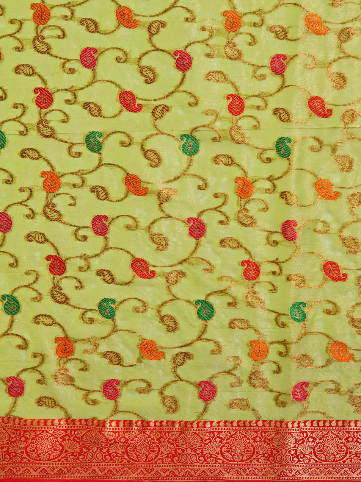 Mimosa Women's Woven Design Banarasi Art Silk Saree With Blouse Piece : SA00001223OLFREE