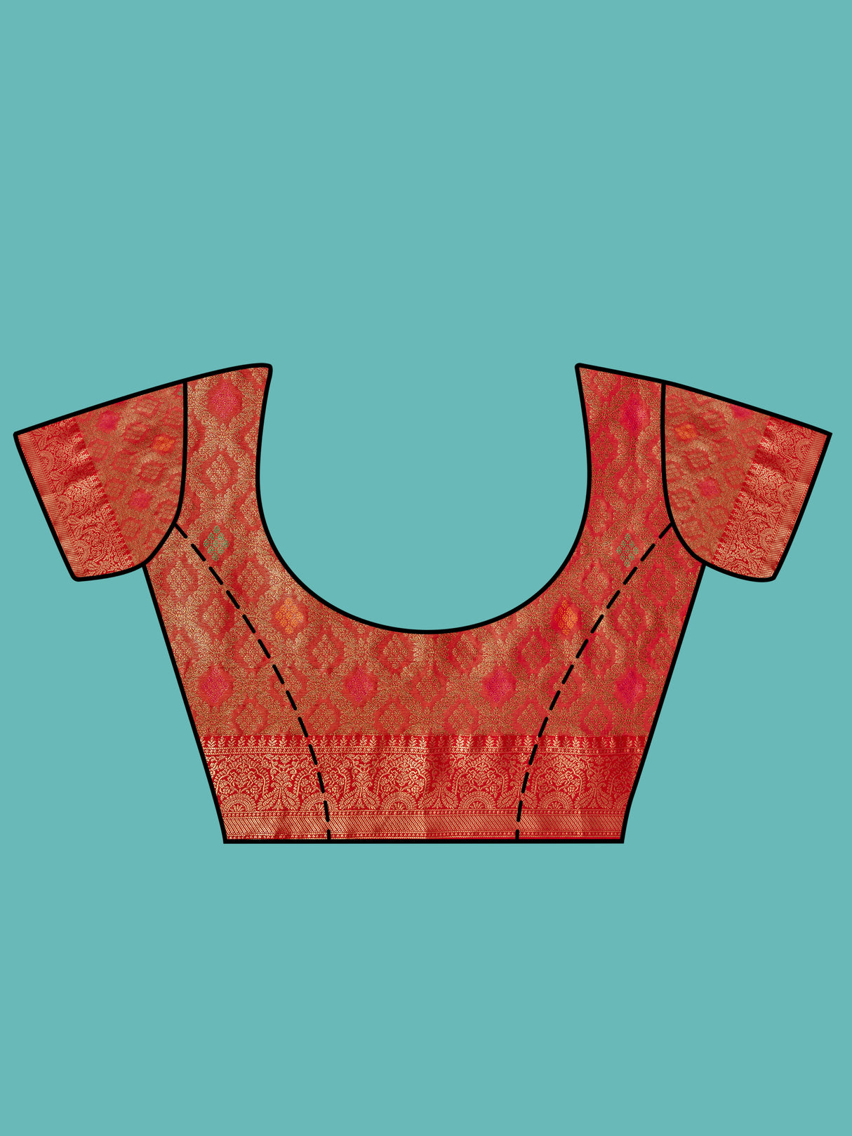 Mimosa Women's Woven Design Banarasi Art Silk Saree With Blouse Piece : SA00001223TSFREE