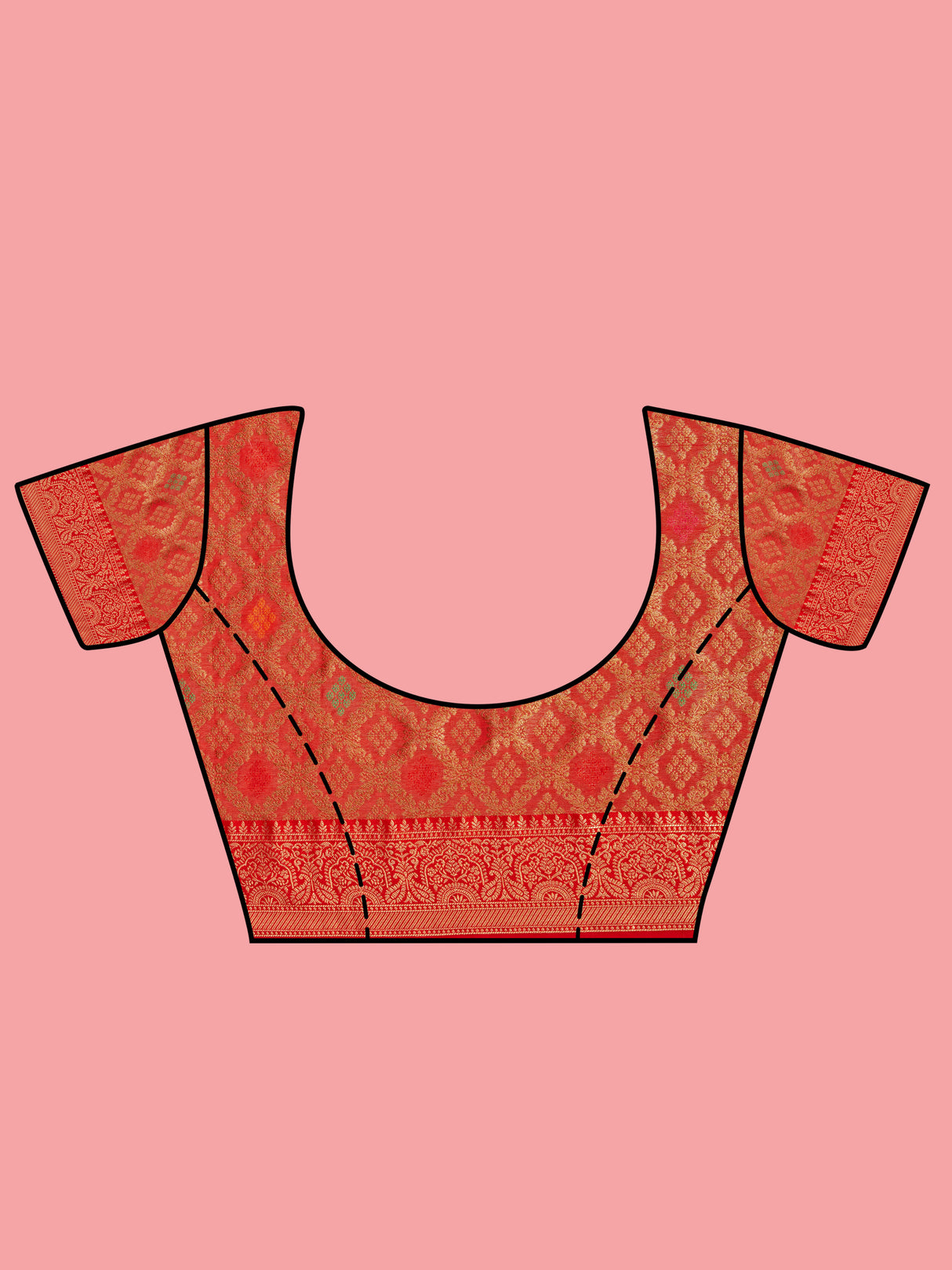 Mimosa Women's Woven Design Banarasi Art Silk Saree With Blouse Piece : SA00001225OLFREE