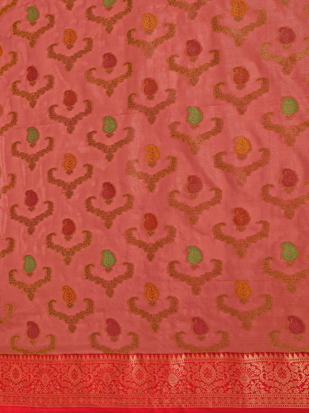 Mimosa Women's Woven Design Banarasi Art Silk Saree With Blouse Piece : SA00001226GJFREE