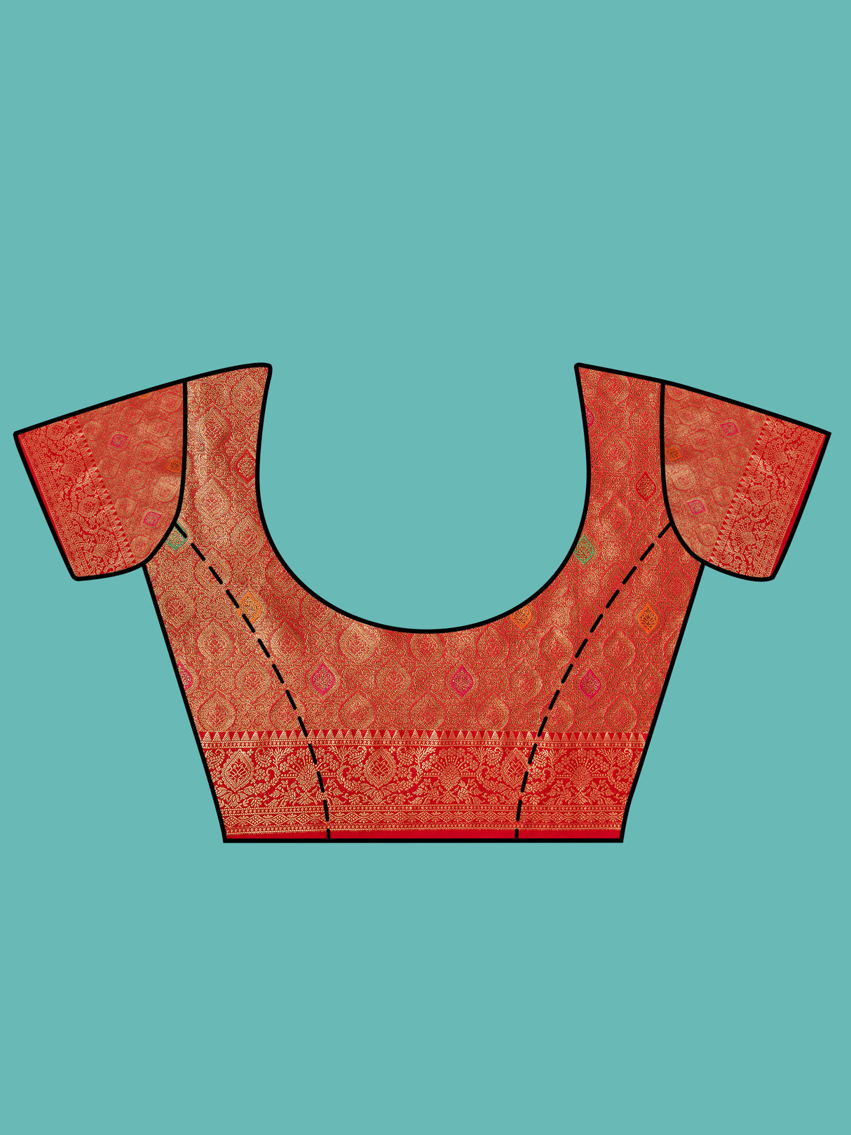 Mimosa Women's Woven Design Banarasi Art Silk Saree With Blouse Piece : SA00001226TSFREE