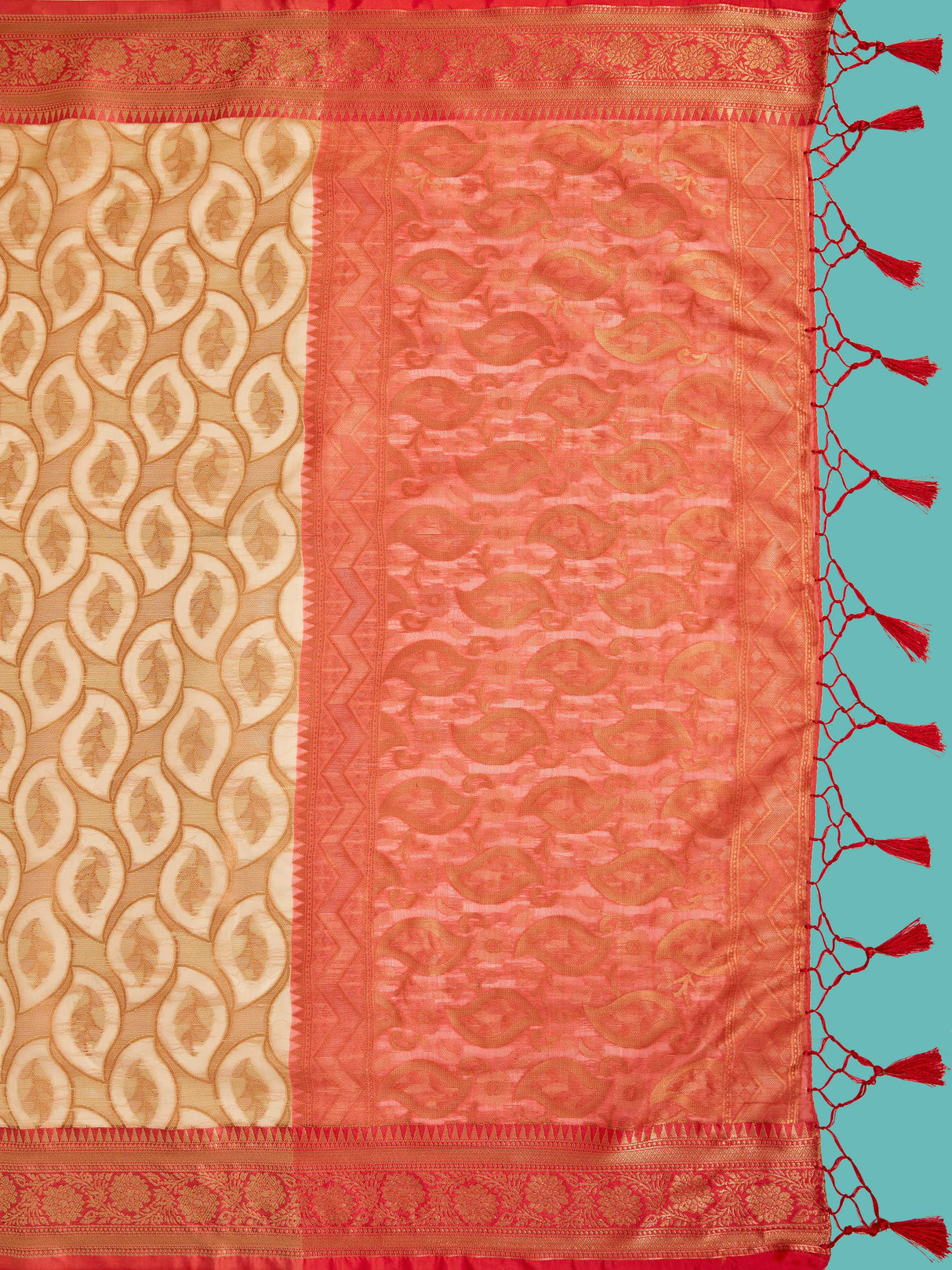 Mimosa Women's Woven Design Kanjivaram Art Silk Saree With Blouse Piece : SA00001229TSFREE