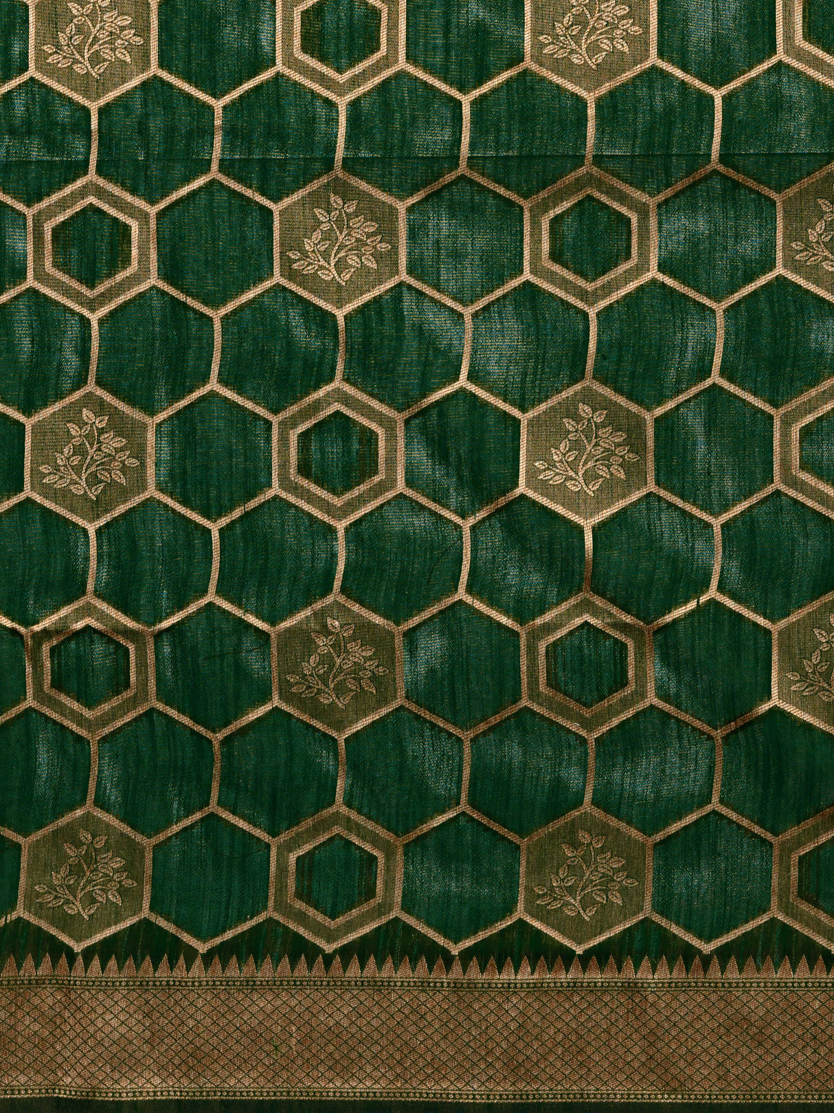 Mimosa Women's Woven Design Banarasi Linen Saree With Blouse Piece : SA00001235BGFREE