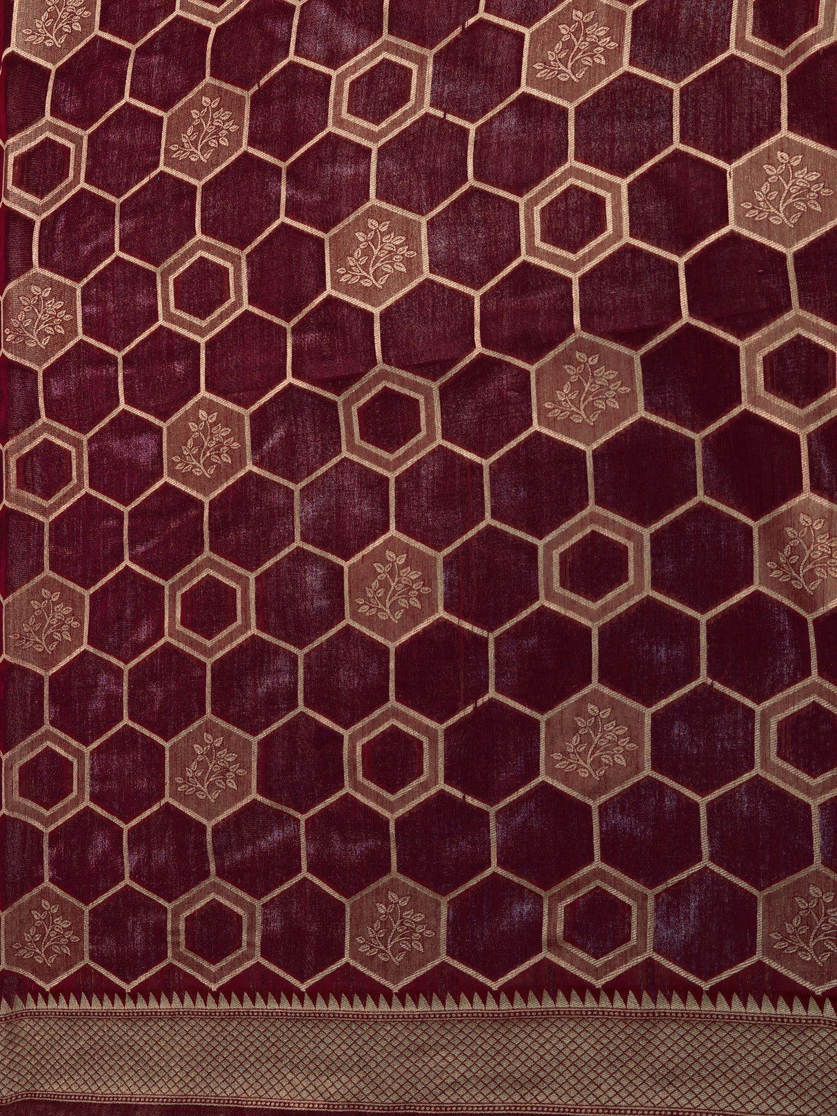 Mimosa Women's Woven Design Banarasi Linen Saree With Blouse Piece : SA00001235WNFREE