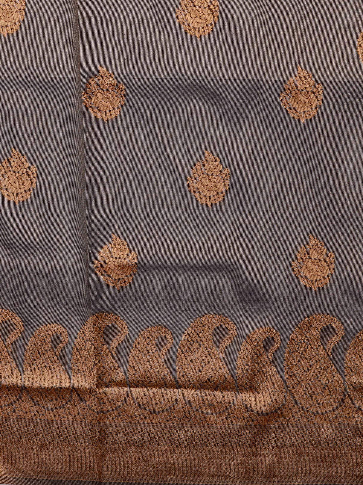 Mimosa Women's Woven Design Banarasi Art Silk Saree With Blouse Piece : SA00001237NVFREE