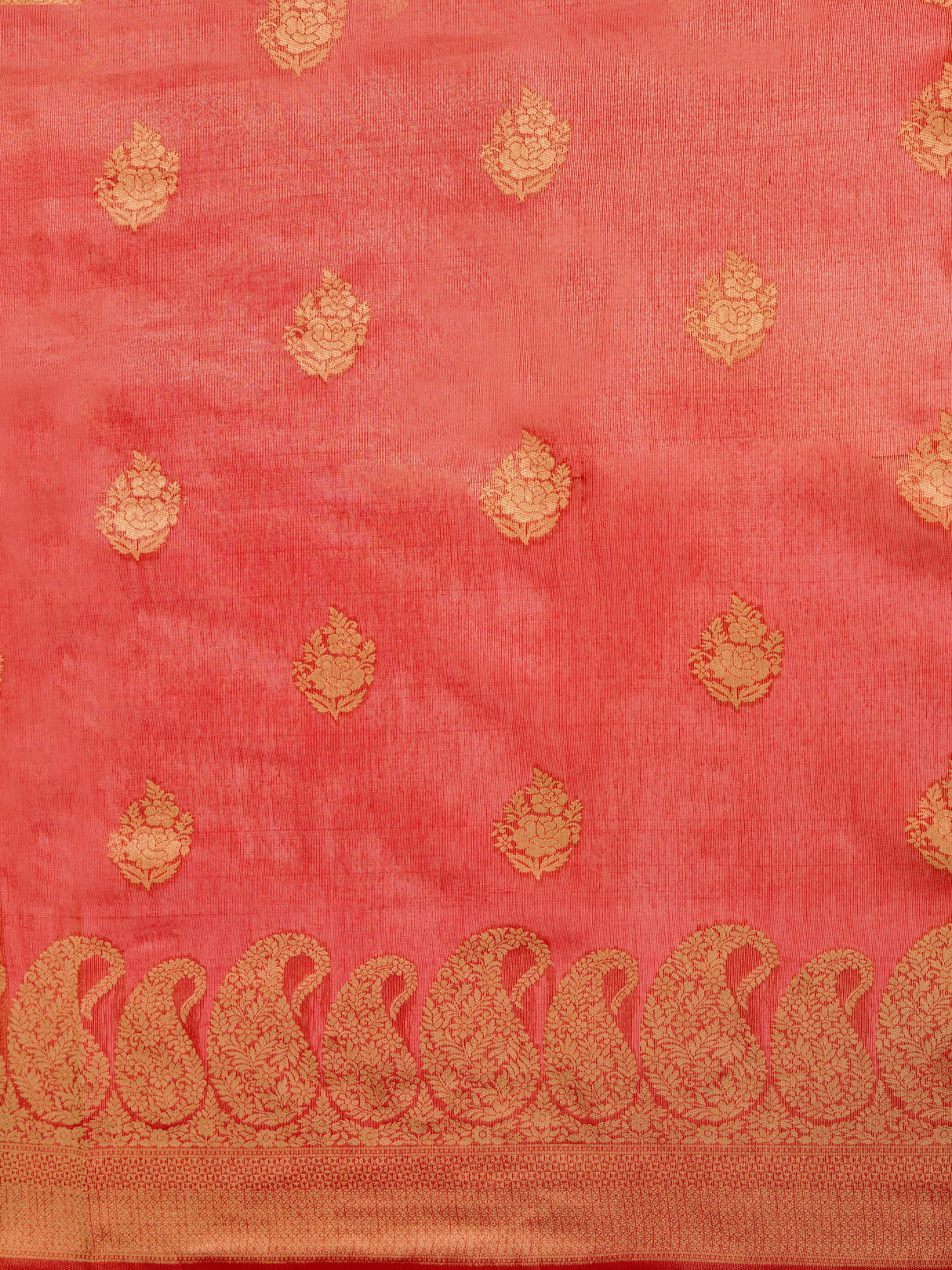 Mimosa Women's Woven Design Banarasi Art Silk Saree With Blouse Piece : SA00001237REDFREE