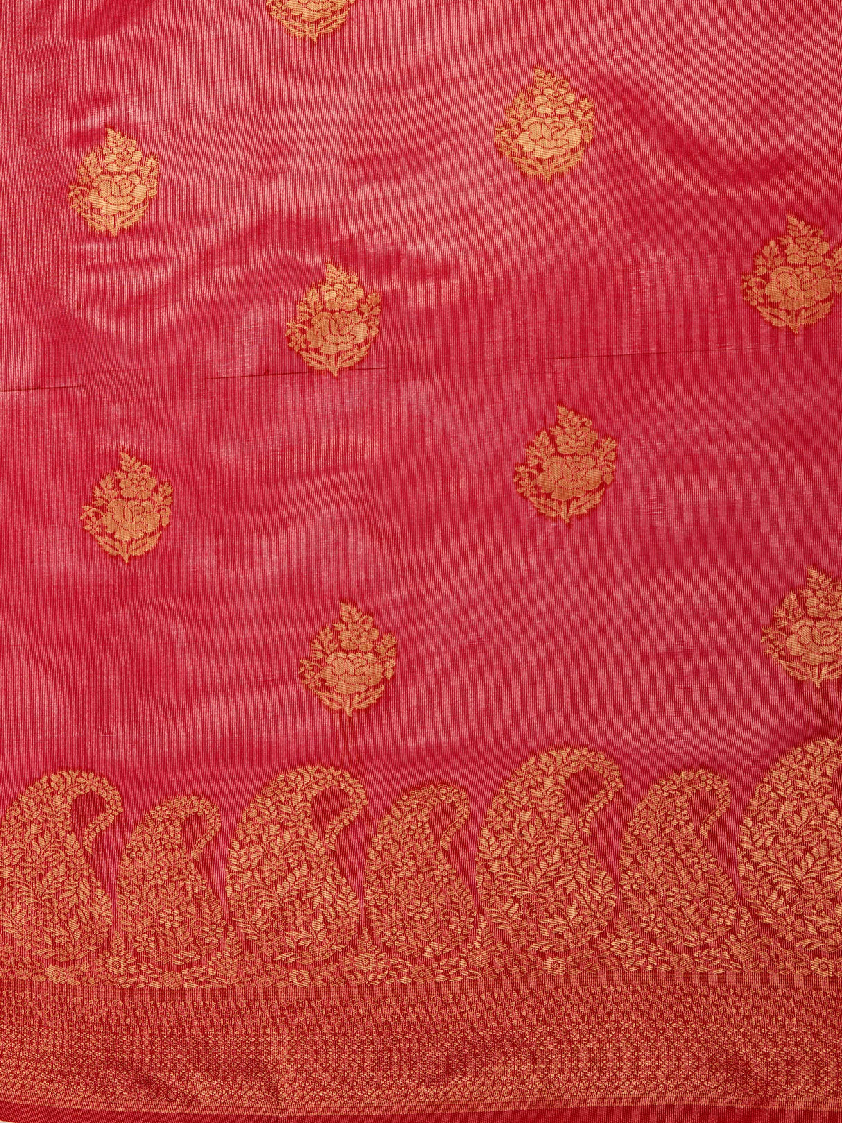 Mimosa Women's Woven Design Banarasi Art Silk Saree With Blouse Piece : SA00001237RNFREE