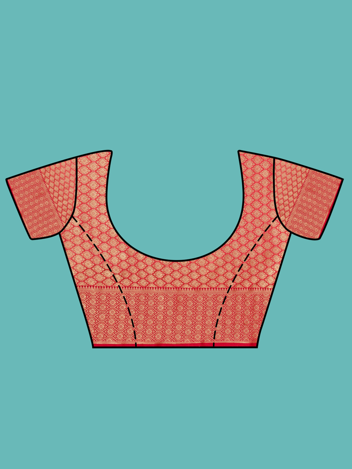 Mimosa Women's Woven Design Banarasi Art Silk Saree With Blouse Piece : SA00001244GDFREE