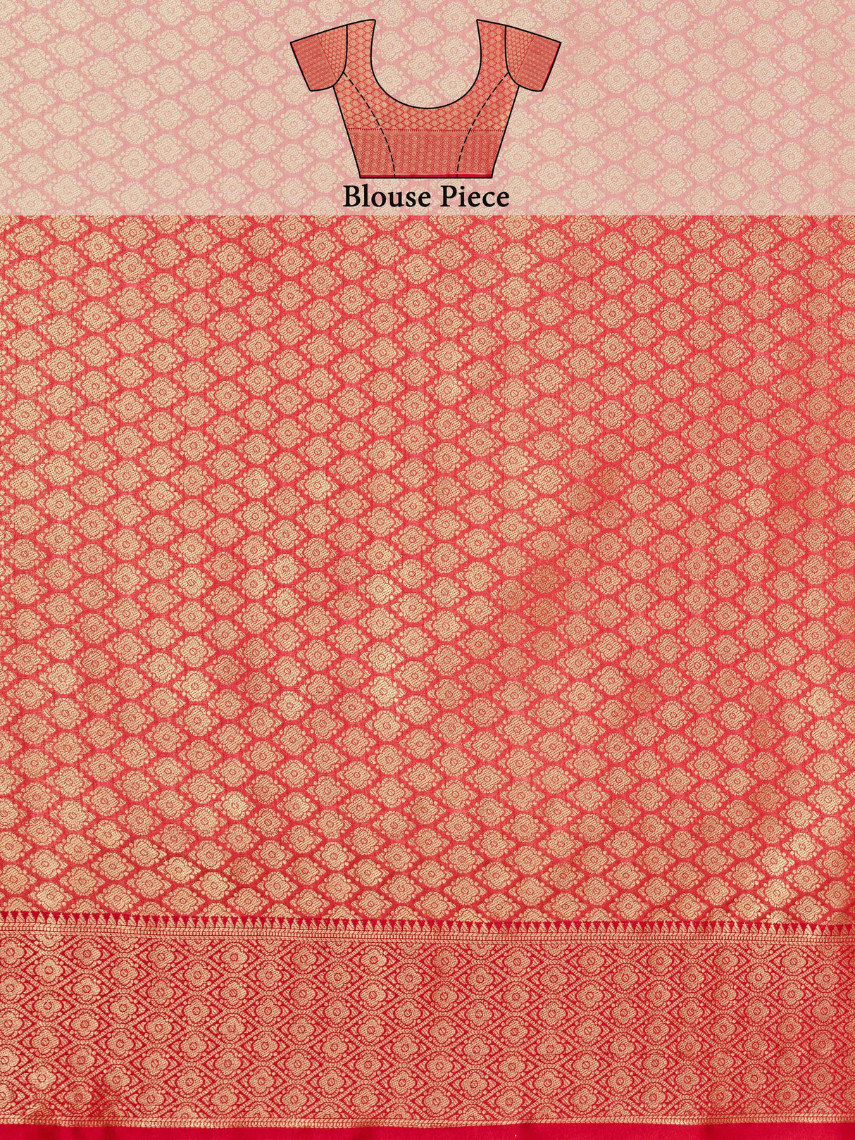 Mimosa Women's Woven Design Banarasi Art Silk Saree With Blouse Piece : SA00001244GDFREE