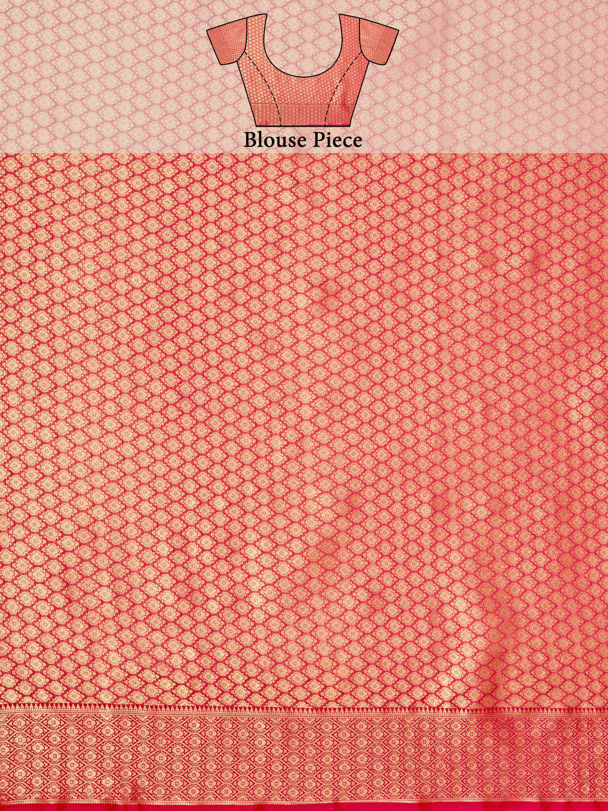 Mimosa Women's Woven Design Banarasi Art Silk Saree With Blouse Piece : SA00001244SFFREE