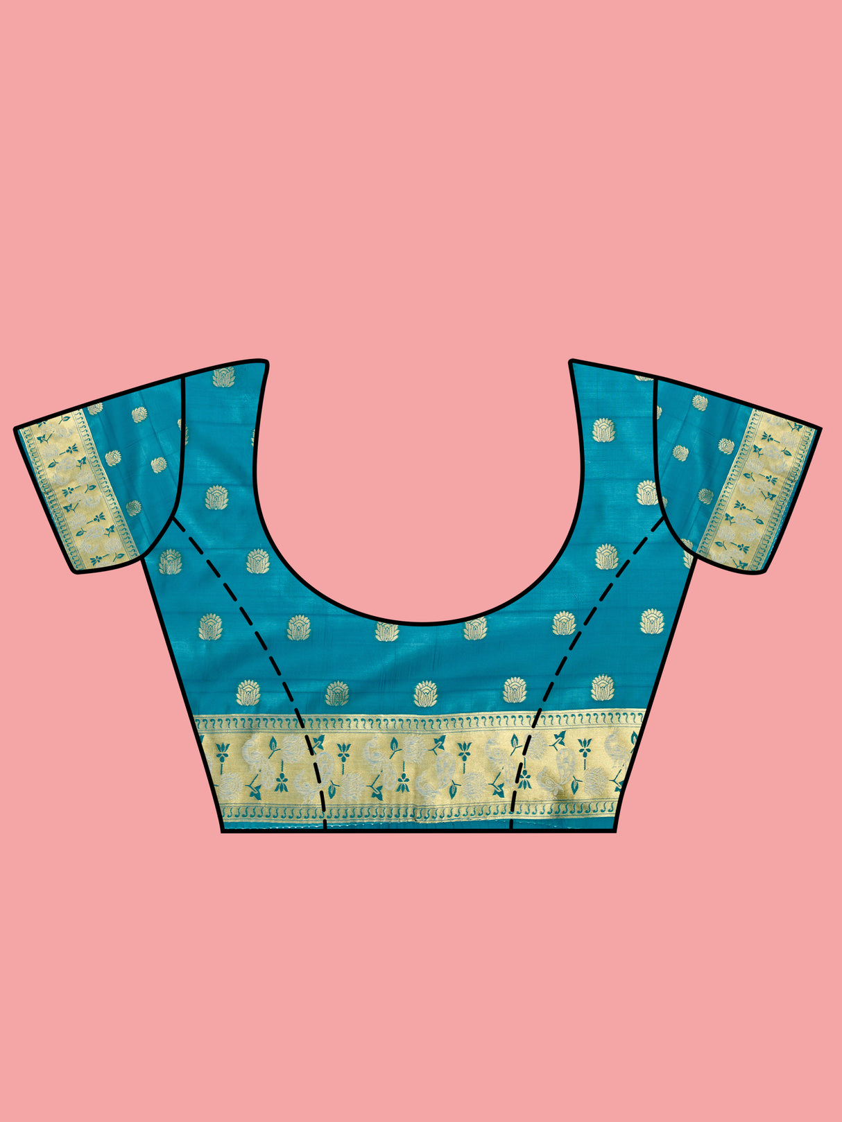 Mimosa Women's Woven Design Kanjivaram Art Silk Saree With Blouse Piece : SA00001246SFFREE