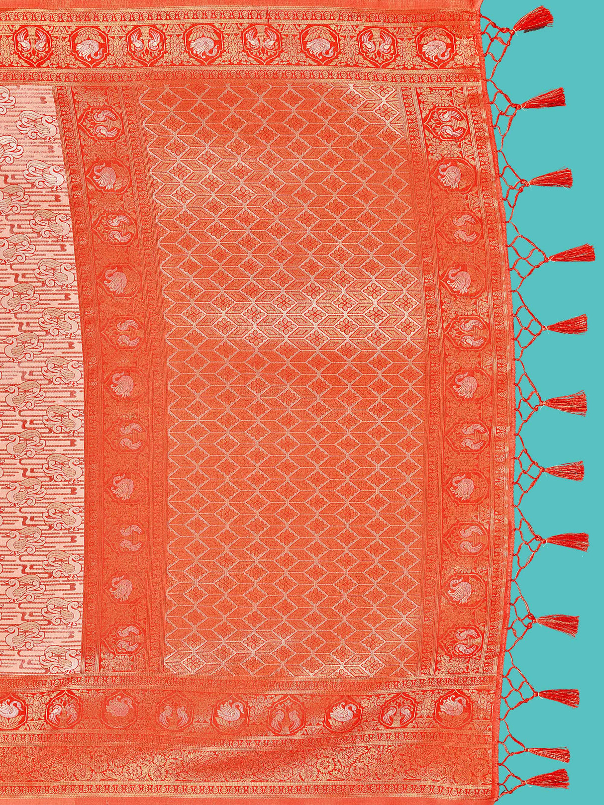 Mimosa Women's Woven Design Kanjivaram Art Silk Saree With Blouse Piece : SA00001247PCFREE