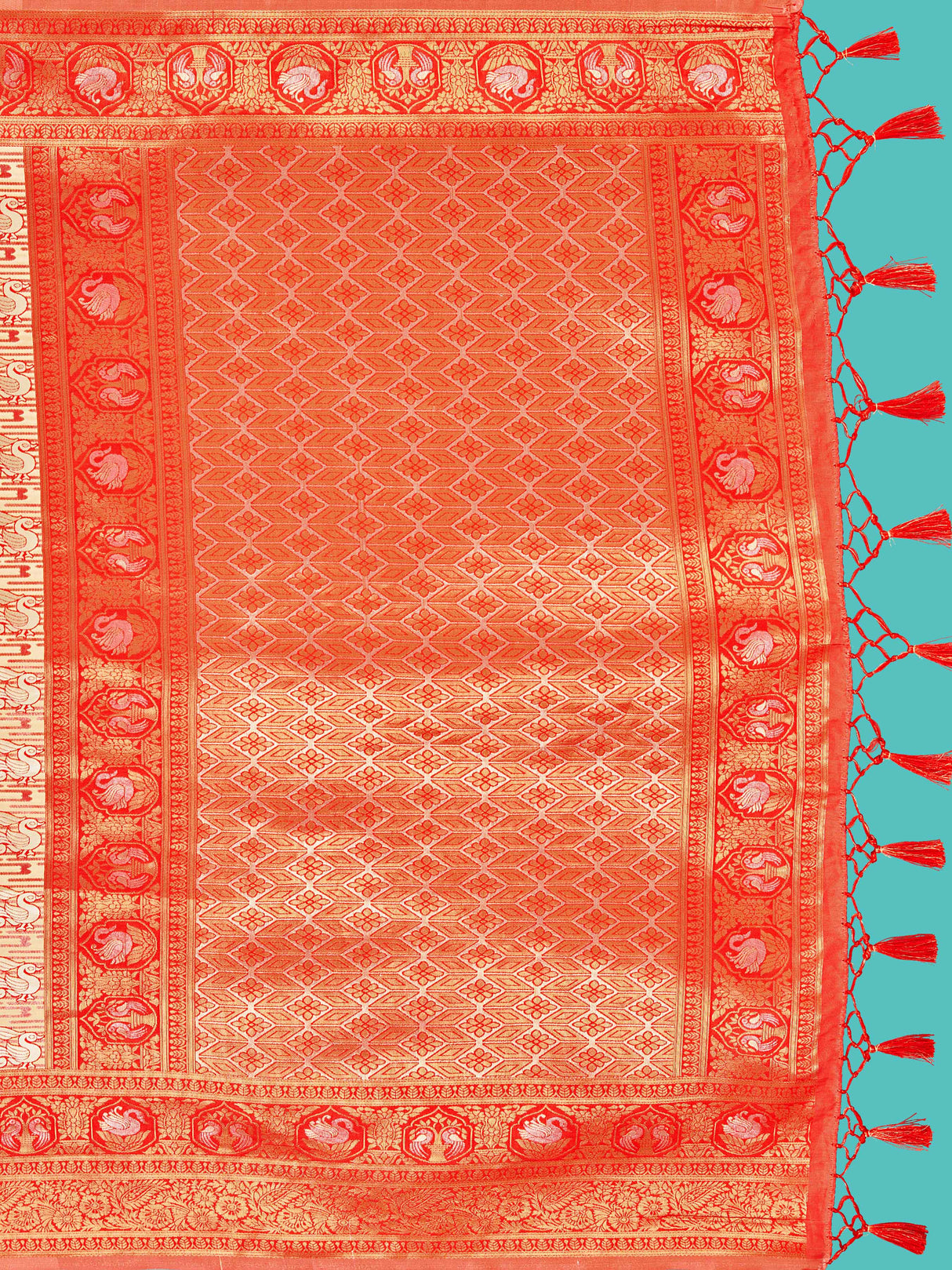 Mimosa Women's Woven Design Kanjivaram Art Silk Saree With Blouse Piece : SA00001247YLWFREE