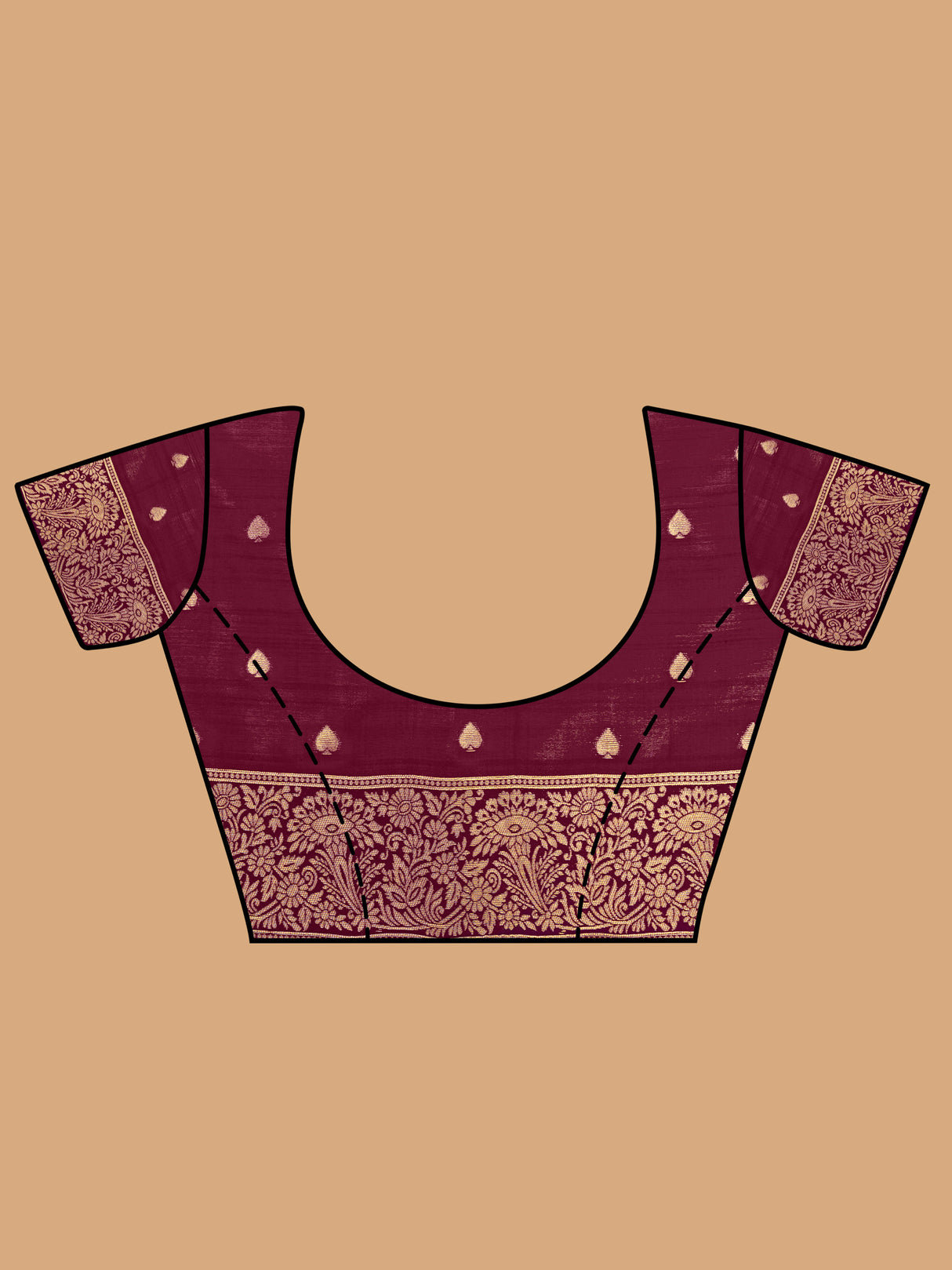 Mimosa Women's Woven Design Kanjivaram Linen Saree With Blouse Piece : SA00001248PNKFREE