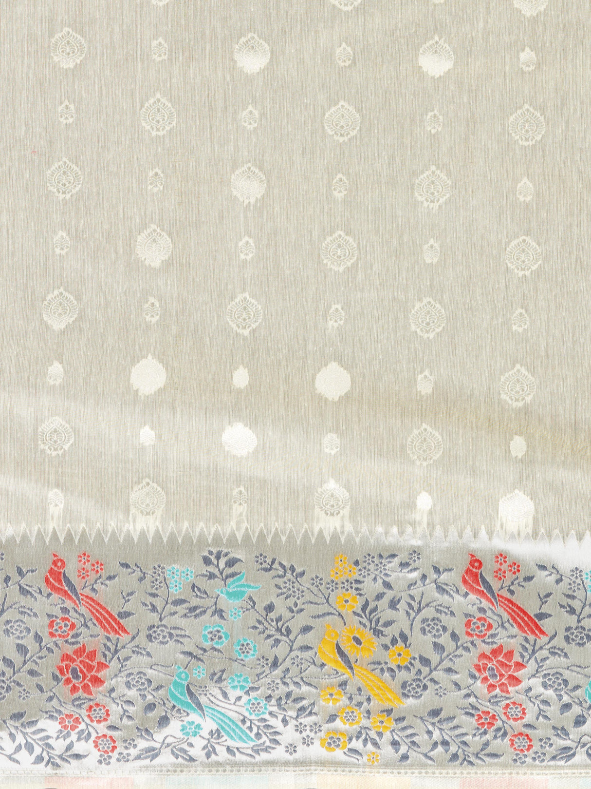 Mimosa Women's Woven Design Banarasi Linen Saree With Blouse Piece : SA00001253HWFREE