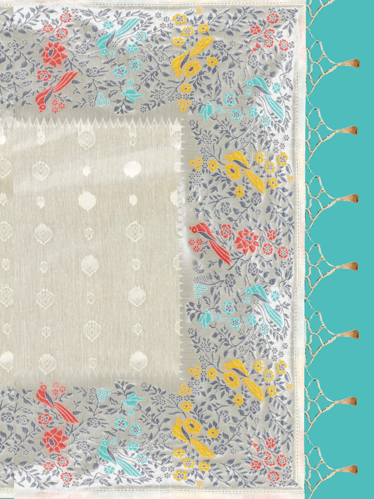 Mimosa Women's Woven Design Banarasi Linen Saree With Blouse Piece : SA00001253HWFREE