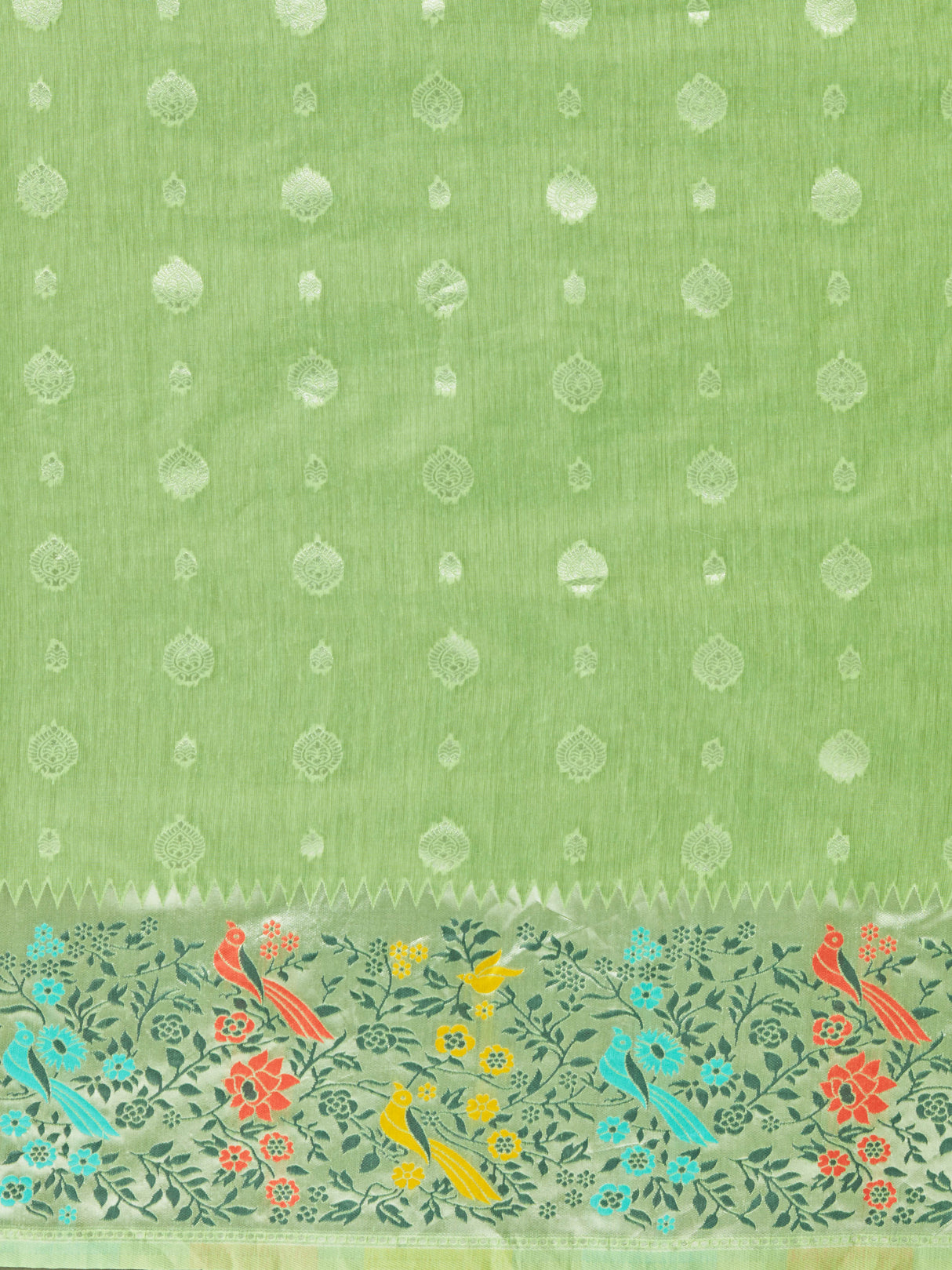 Mimosa Women's Woven Design Banarasi Linen Saree With Blouse Piece : SA00001253LRFREE