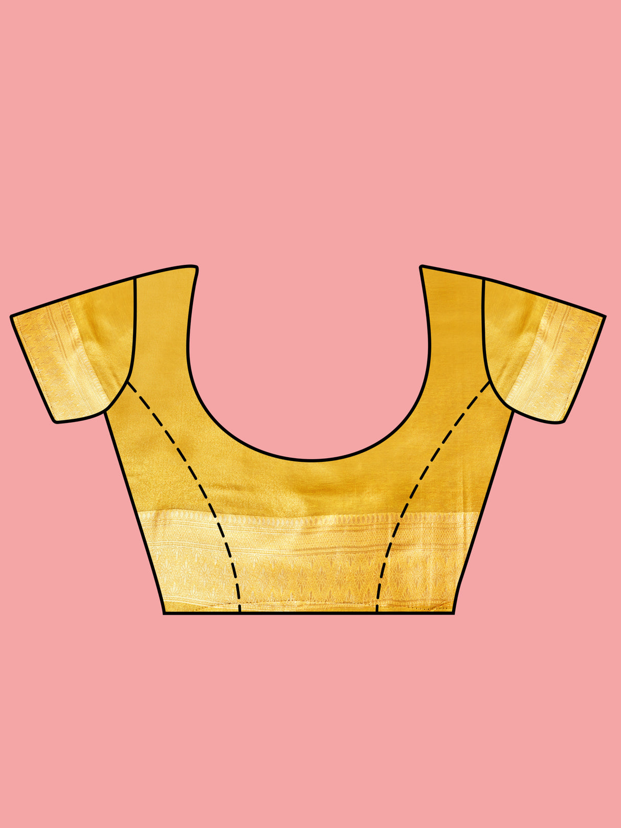 Mimosa Women's Woven Design Banarasi Art Silk Saree With Blouse Piece : SA00001254GDFREE