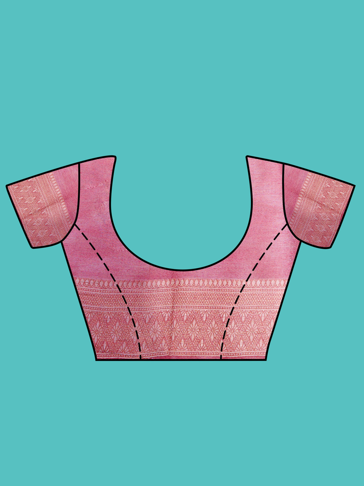 Mimosa Women's Woven Design Banarasi Art Silk Saree With Blouse Piece : SA00001254PNKFREE