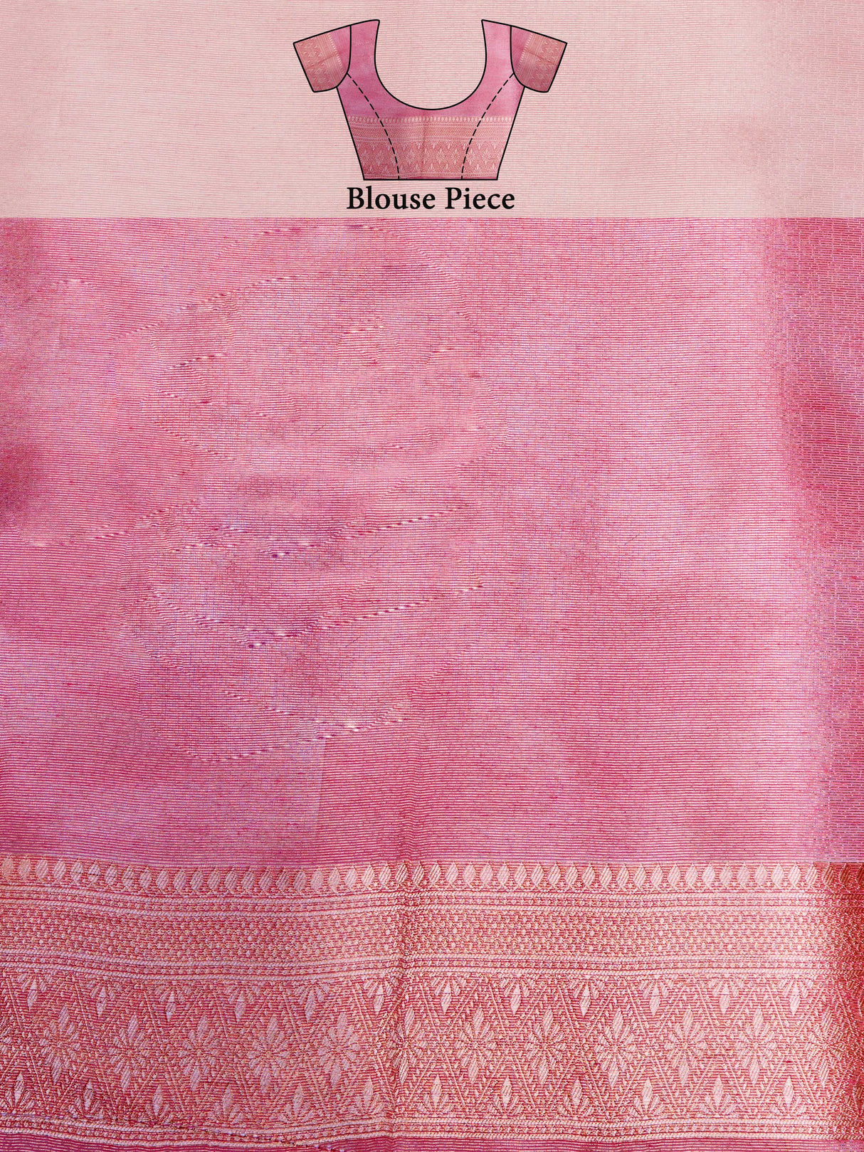 Mimosa Women's Woven Design Banarasi Art Silk Saree With Blouse Piece : SA00001254PNKFREE