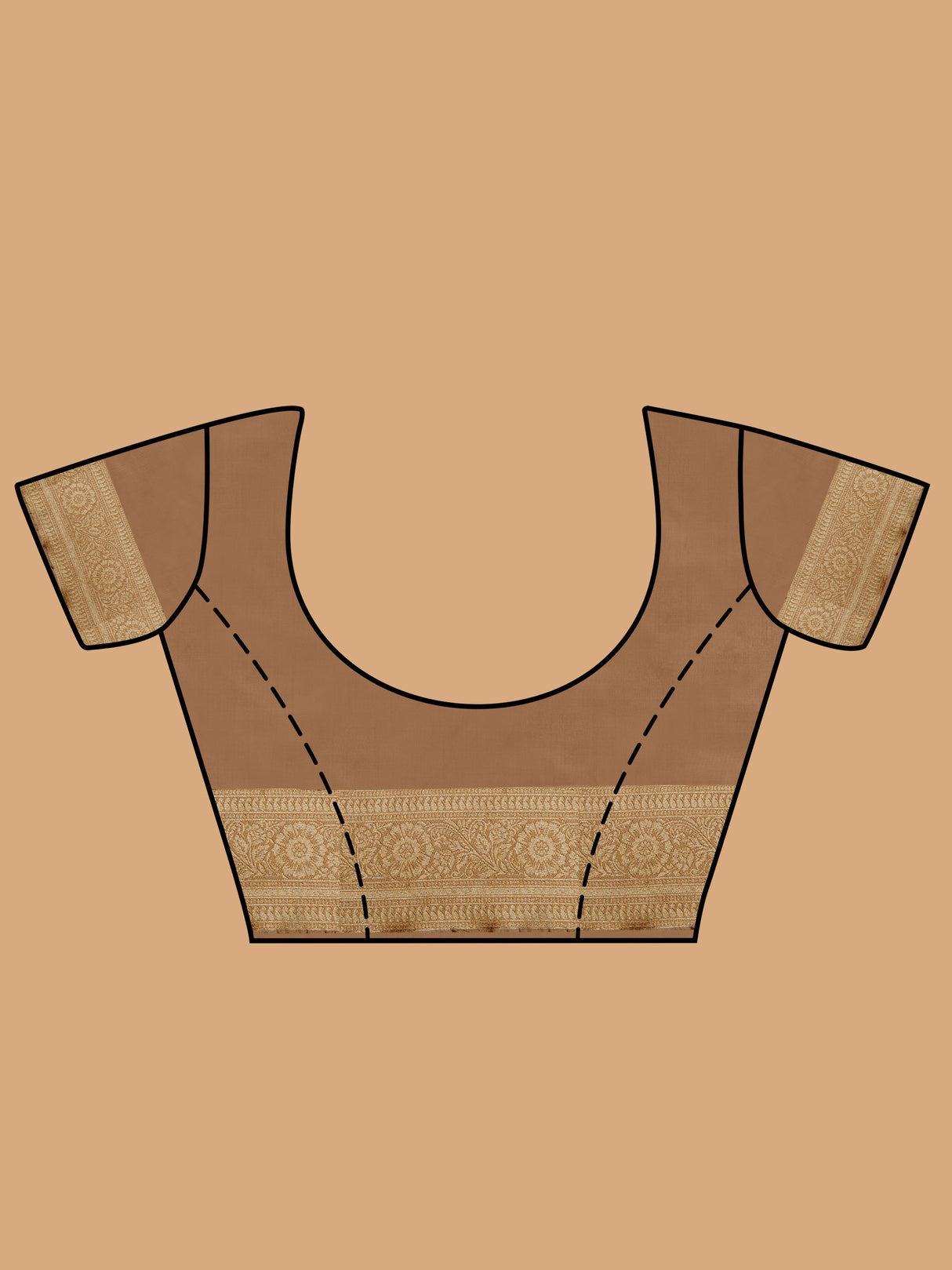 Mimosa Women's Woven Design Kanjivaram Linen Saree With Blouse Piece : SA00001258MRFREE