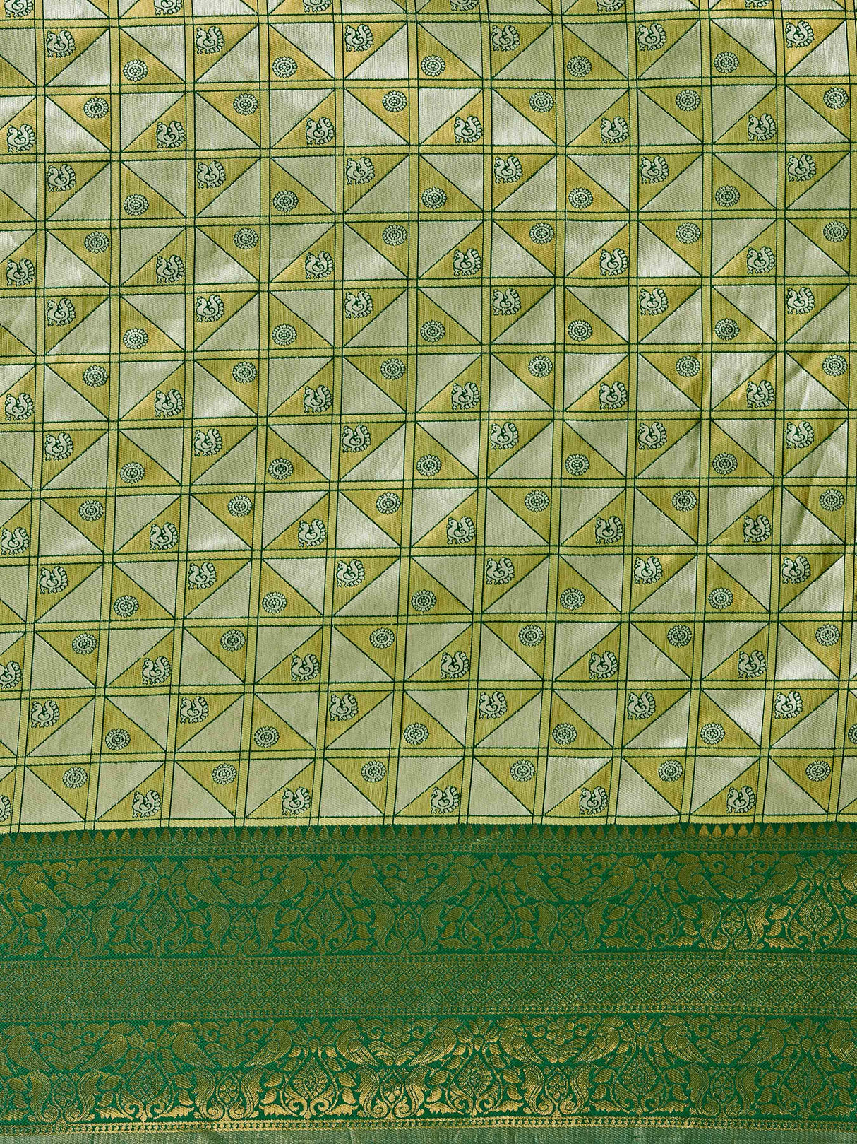 Mimosa Women's Woven Design Kanjivaram Art Silk Saree With Blouse Piece : SA00001260PSFREE