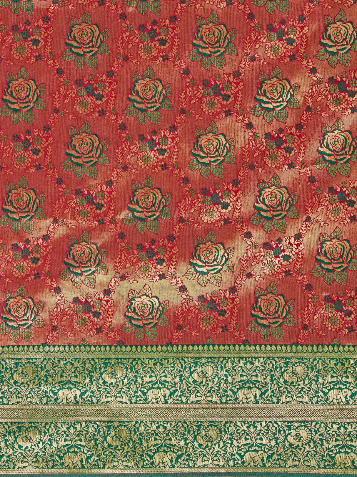 Mimosa Women's Woven Design Kanjivaram Art Silk Saree With Blouse Piece : SA00001261MRFREE