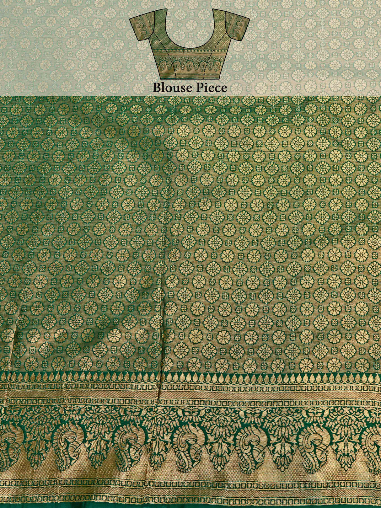 Mimosa Women's Woven Design Kanjivaram Art Silk Saree With Blouse Piece : SA00001261MRFREE