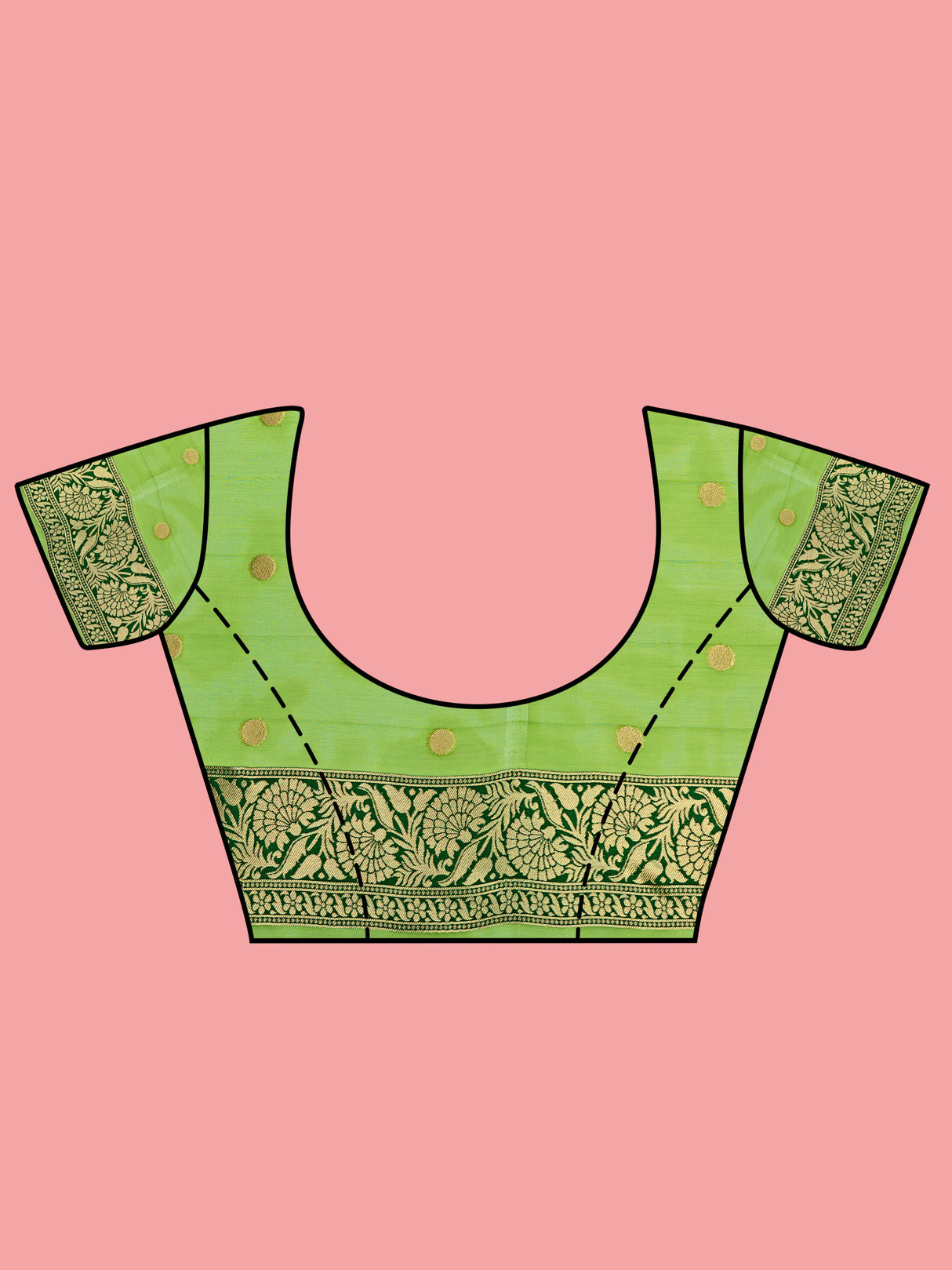 Mimosa Women's Woven Design Banarasi Linen Saree With Blouse Piece : SA00001273LRFREE