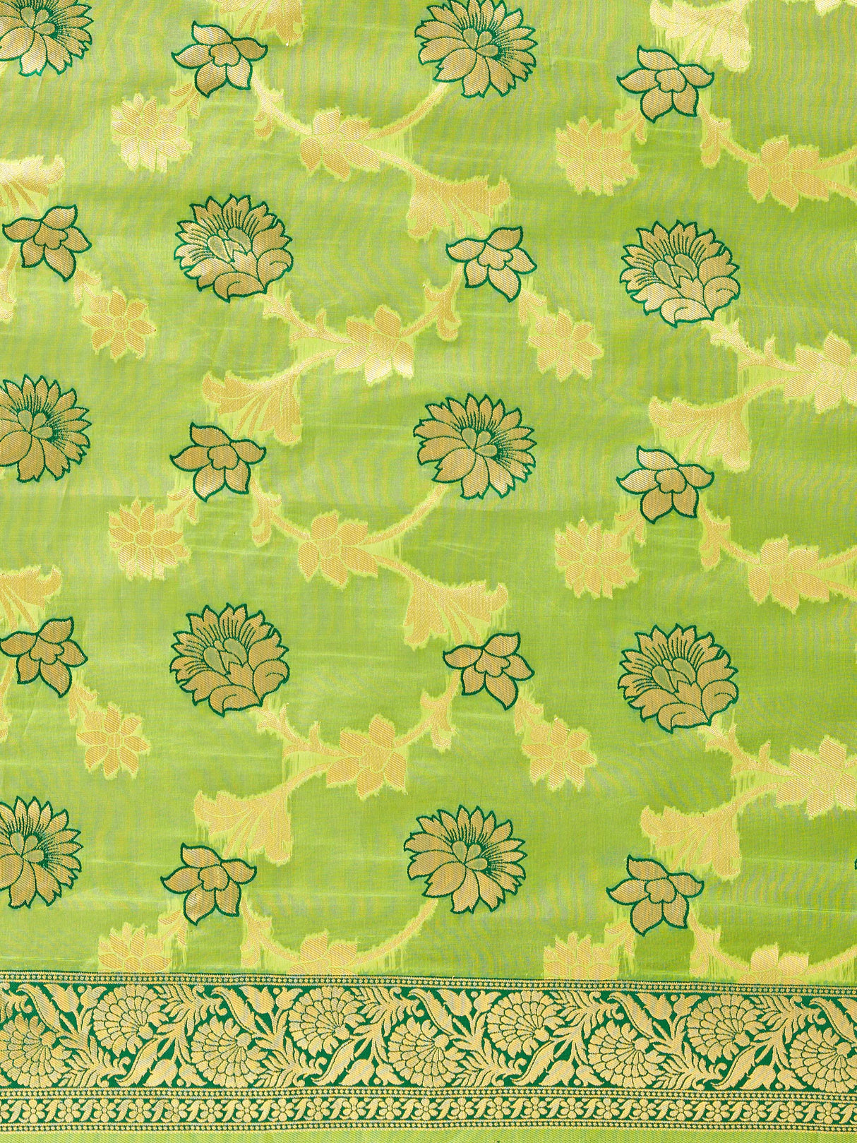 Mimosa Women's Woven Design Banarasi Linen Saree With Blouse Piece : SA00001273LRFREE