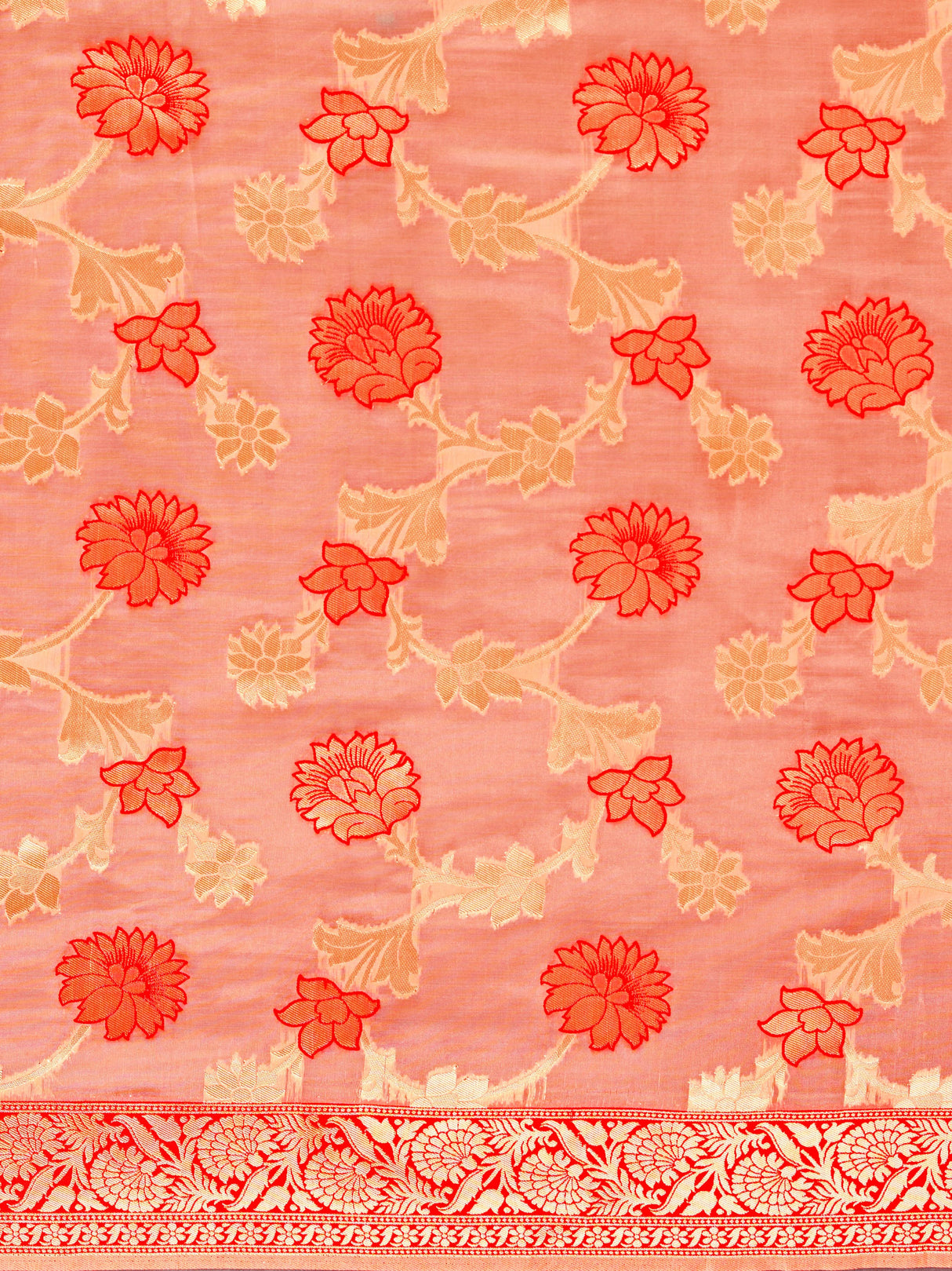 Mimosa Women's Woven Design Banarasi Linen Saree With Blouse Piece : SA00001273PCFREE