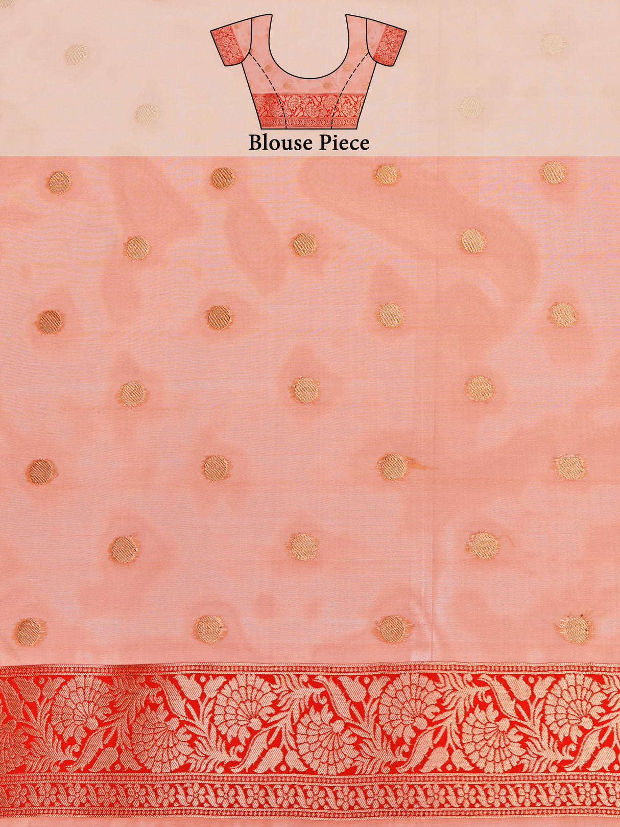 Mimosa Women's Woven Design Banarasi Linen Saree With Blouse Piece : SA00001273PCFREE