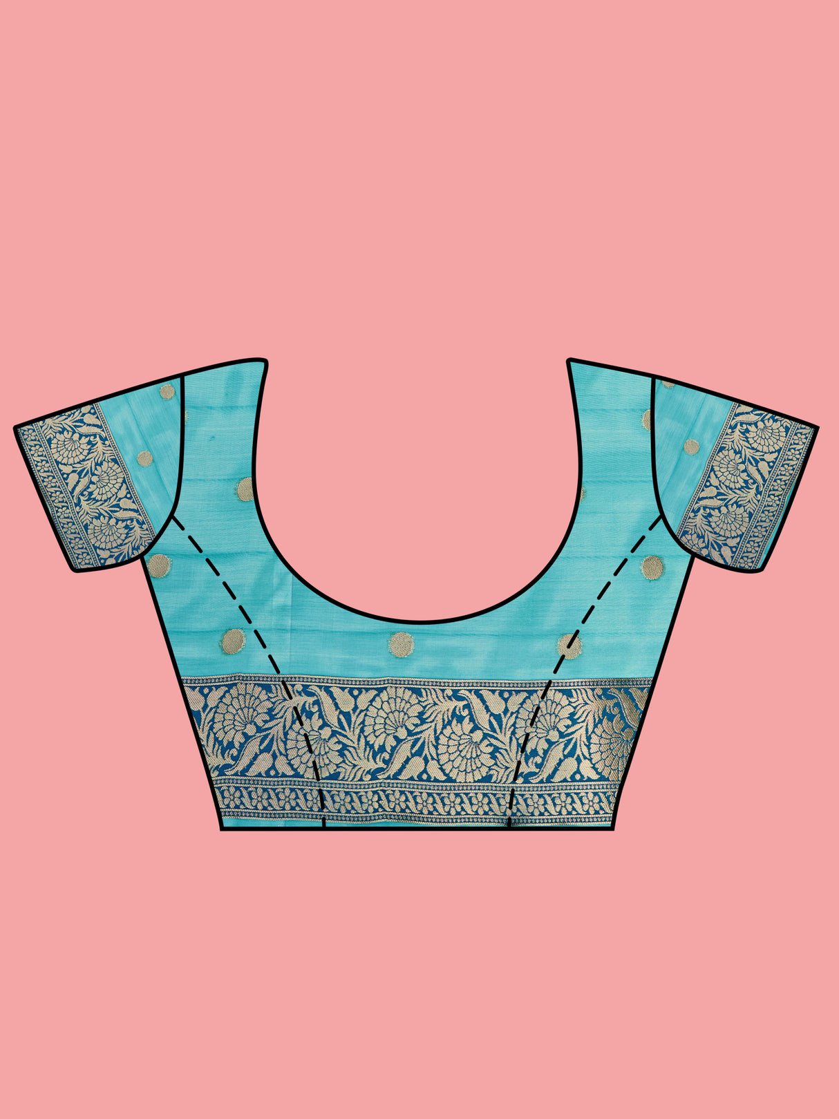 Mimosa Women's Woven Design Banarasi Linen Saree With Blouse Piece : SA00001273SFFREE