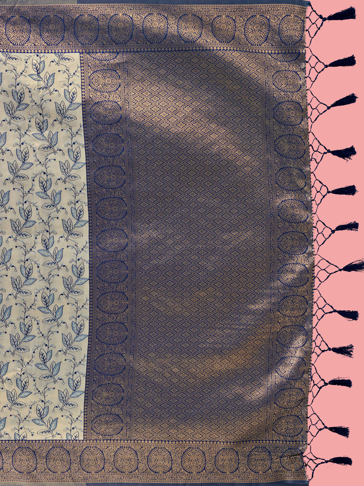 Mimosa Women's Woven Design Banarasi Art Silk Saree With Blouse Piece : SA00001274GYFREE