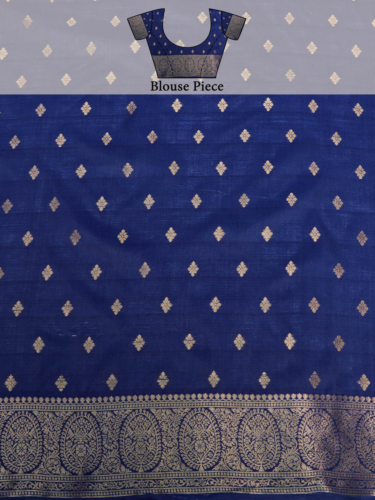 Mimosa Women's Woven Design Banarasi Art Silk Saree With Blouse Piece : SA00001274GYFREE