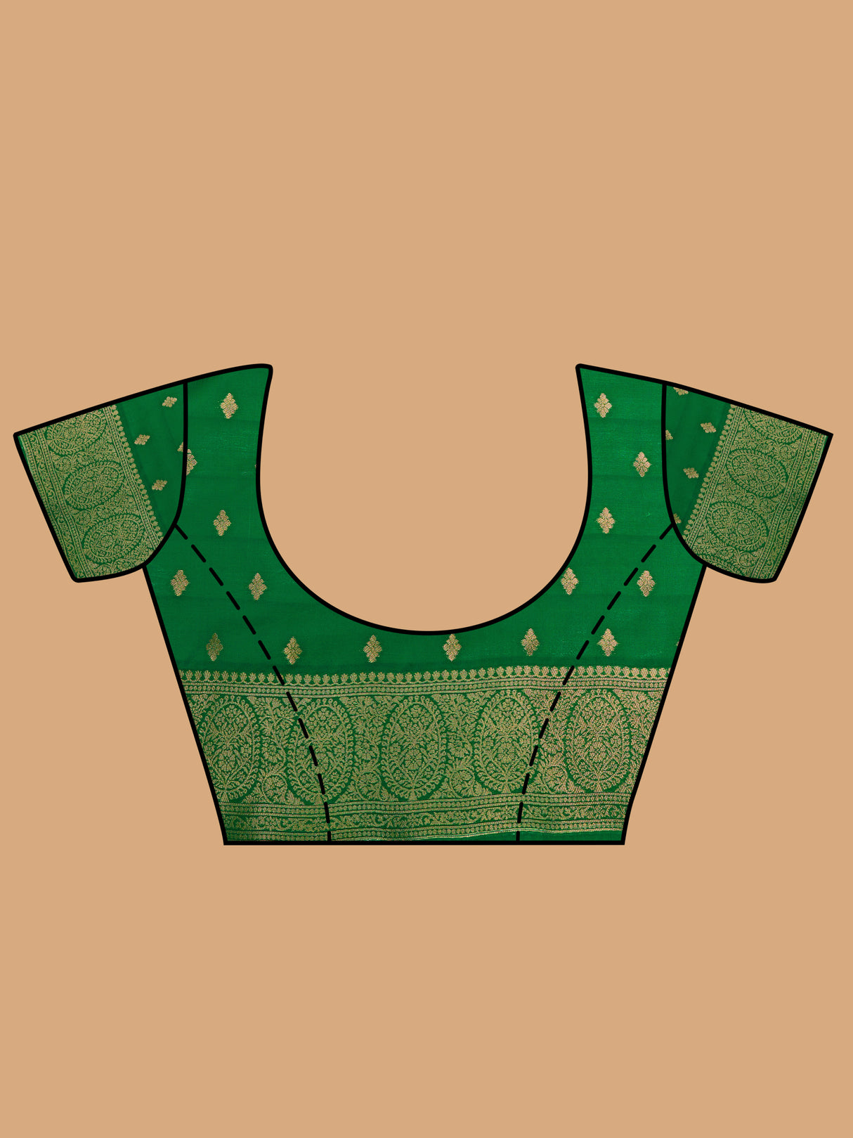 Mimosa Women's Woven Design Banarasi Art Silk Saree With Blouse Piece : SA00001274PSFREE